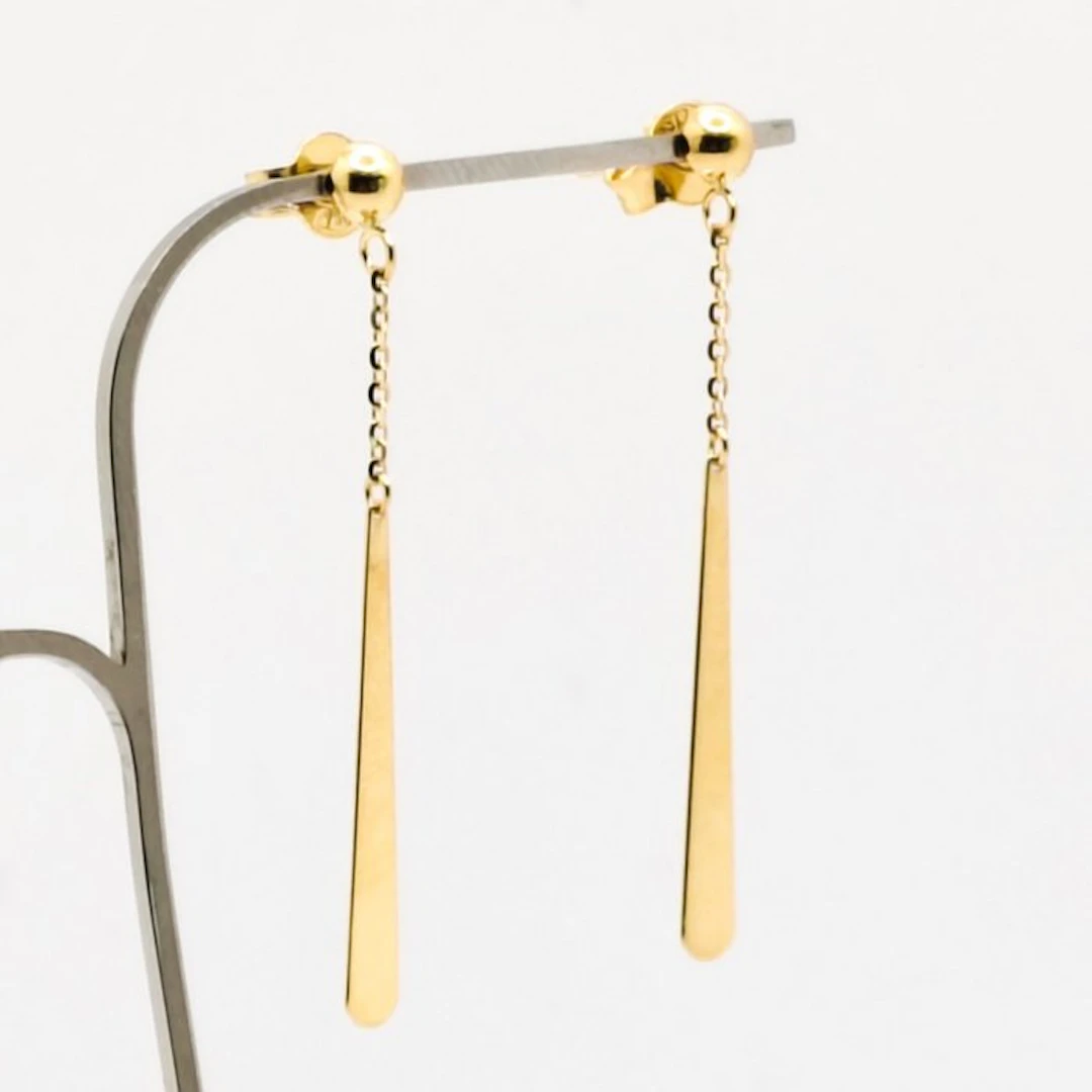 No reserve price - Earrings - 18 kt. Yellow gold