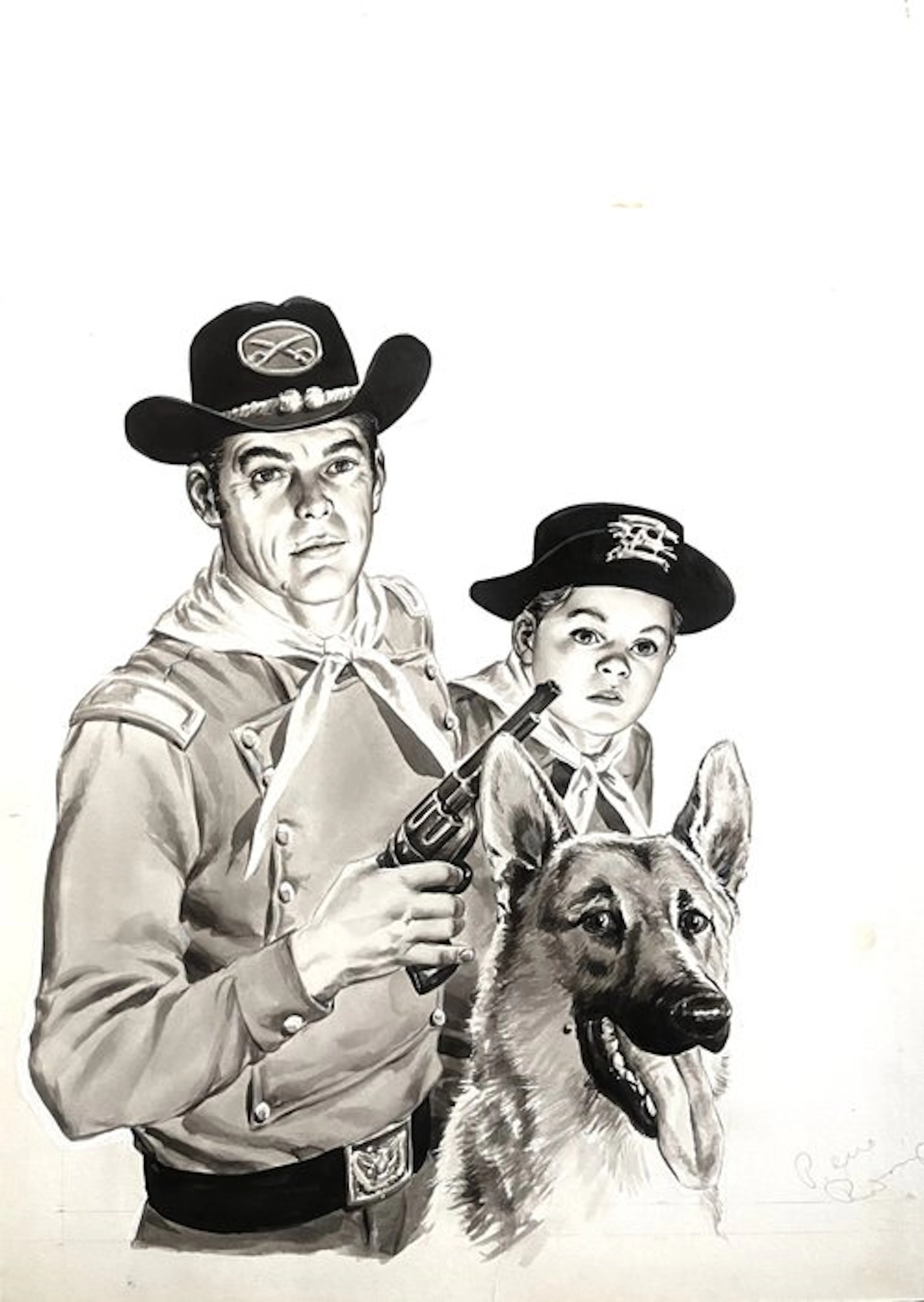 Marcello, Carlo Raffaele - 1 Original cover - Rin Tin Tin