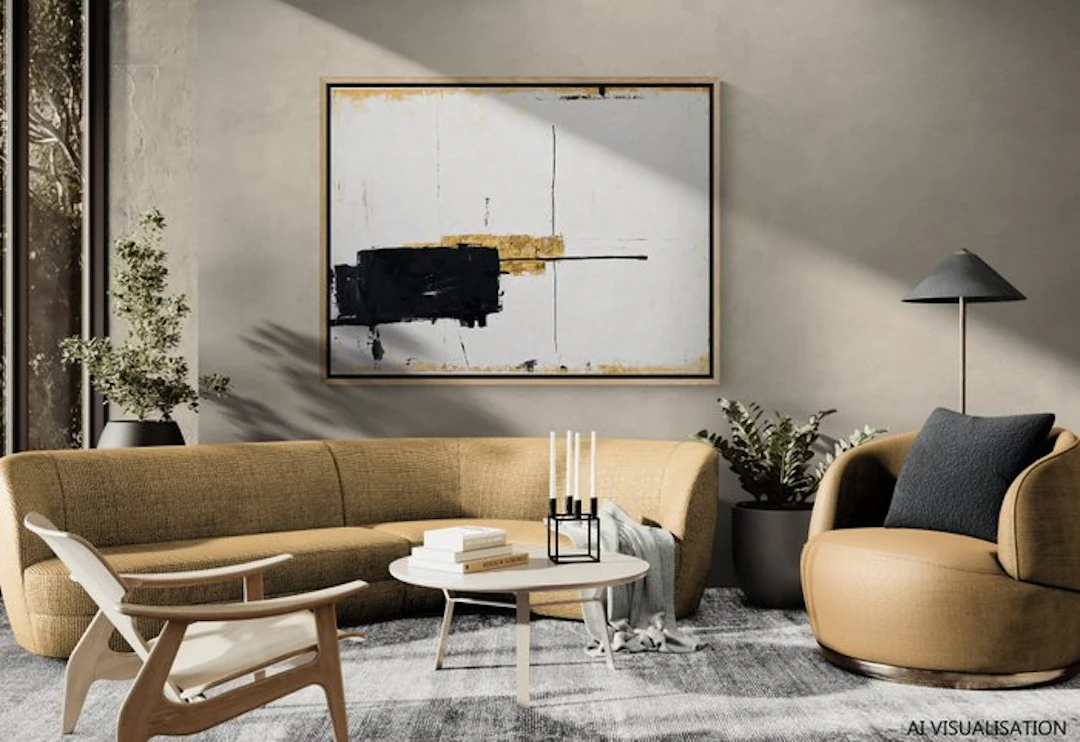 Jane Grieco - Fracture d’Or - Tableau, unique, format XXL.