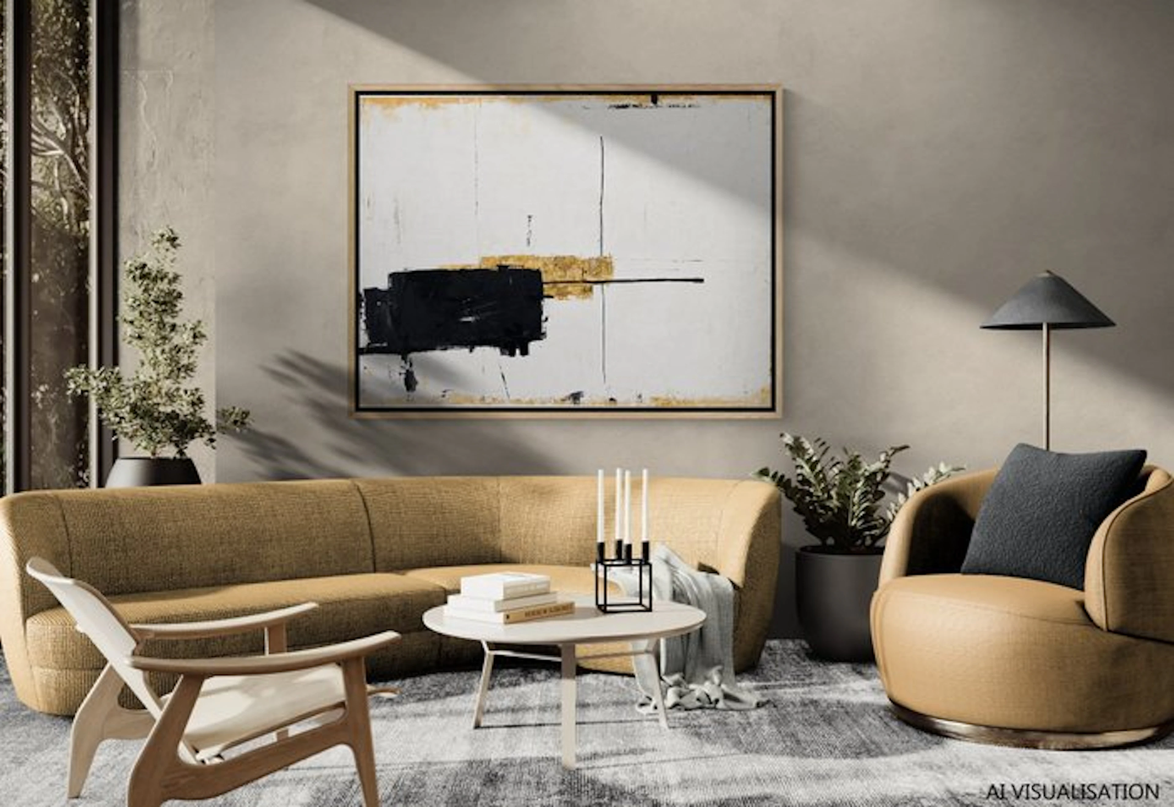 Jane Grieco - Fracture d’Or - Tableau, unique, format XXL.