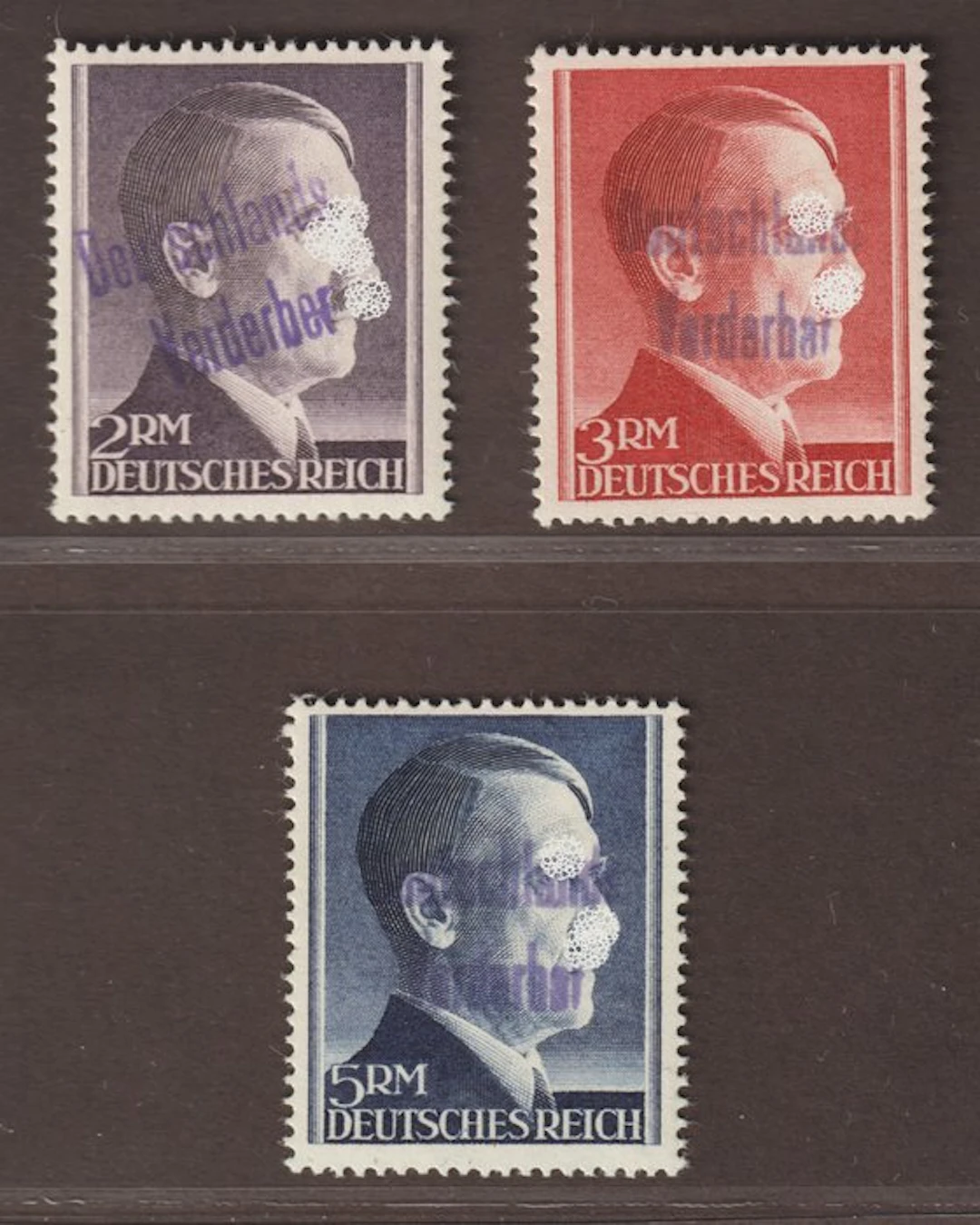 Germany - Local postal areas 1945 - Local issue MEISSEN 22-24 B