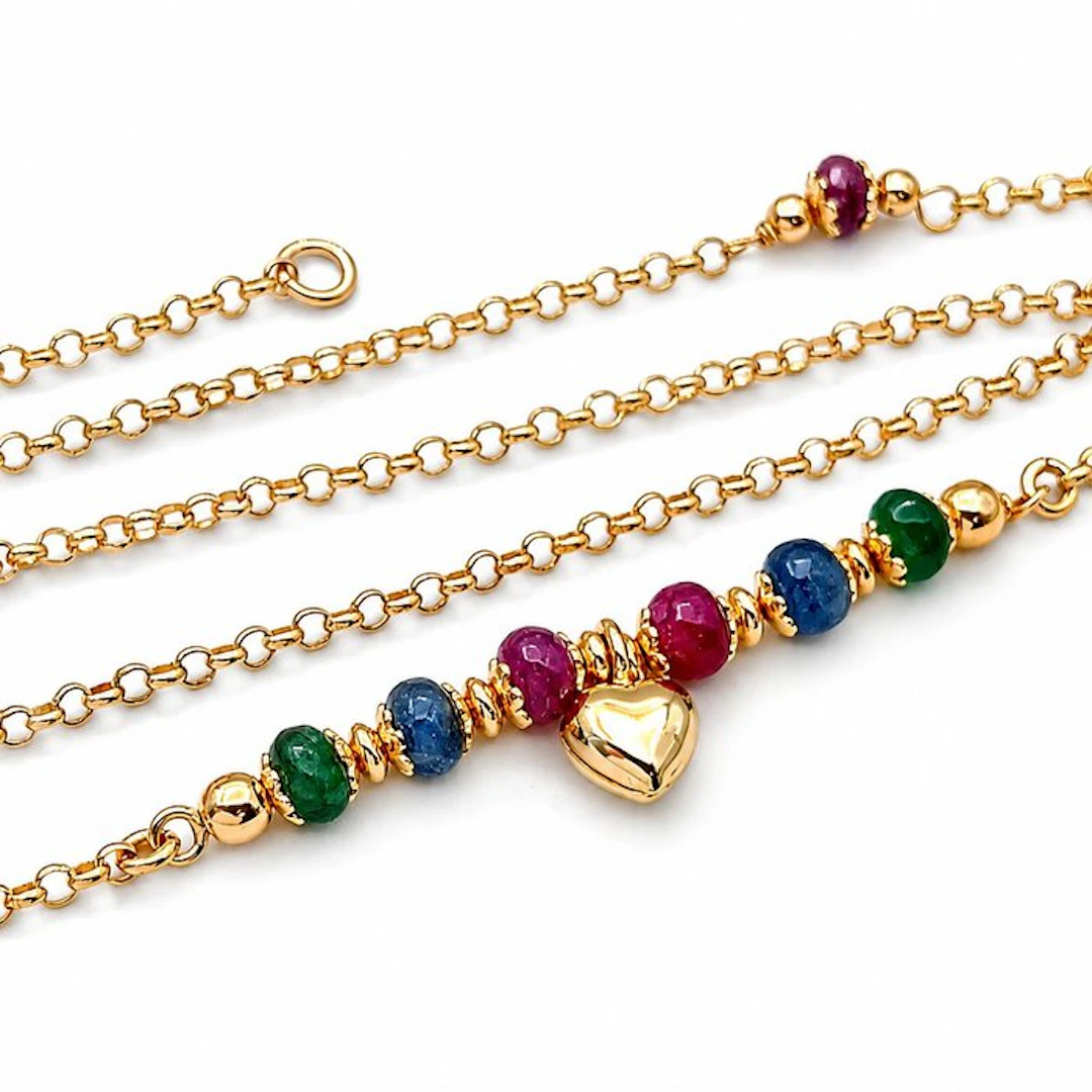 Necklace with pendant - 18 kt