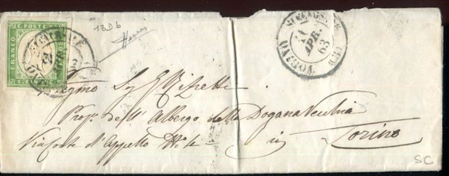 Italian Ancient States - Sardinia 1855/1862 - Isolated...