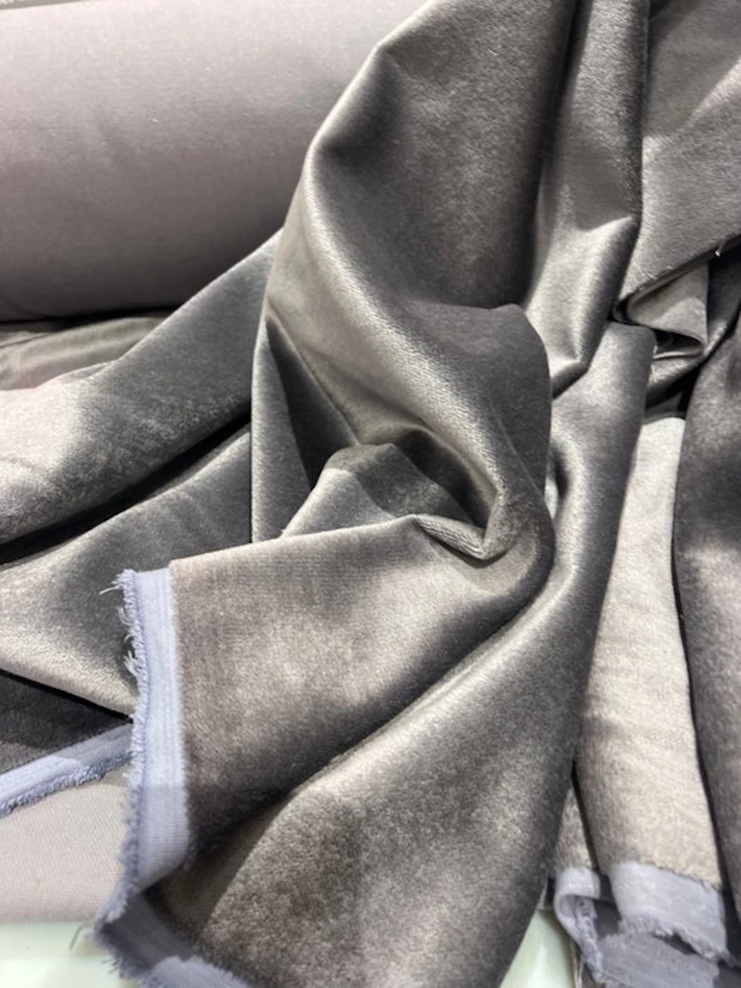 Mohair wool and silk velvet 900 x 140 - Upholstery fabric - 900 cm - 140 cm