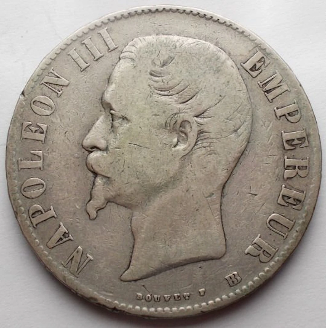 France. Napoléon III. 5 Francs 1856-BB, Strasbourg (No reserve price)
