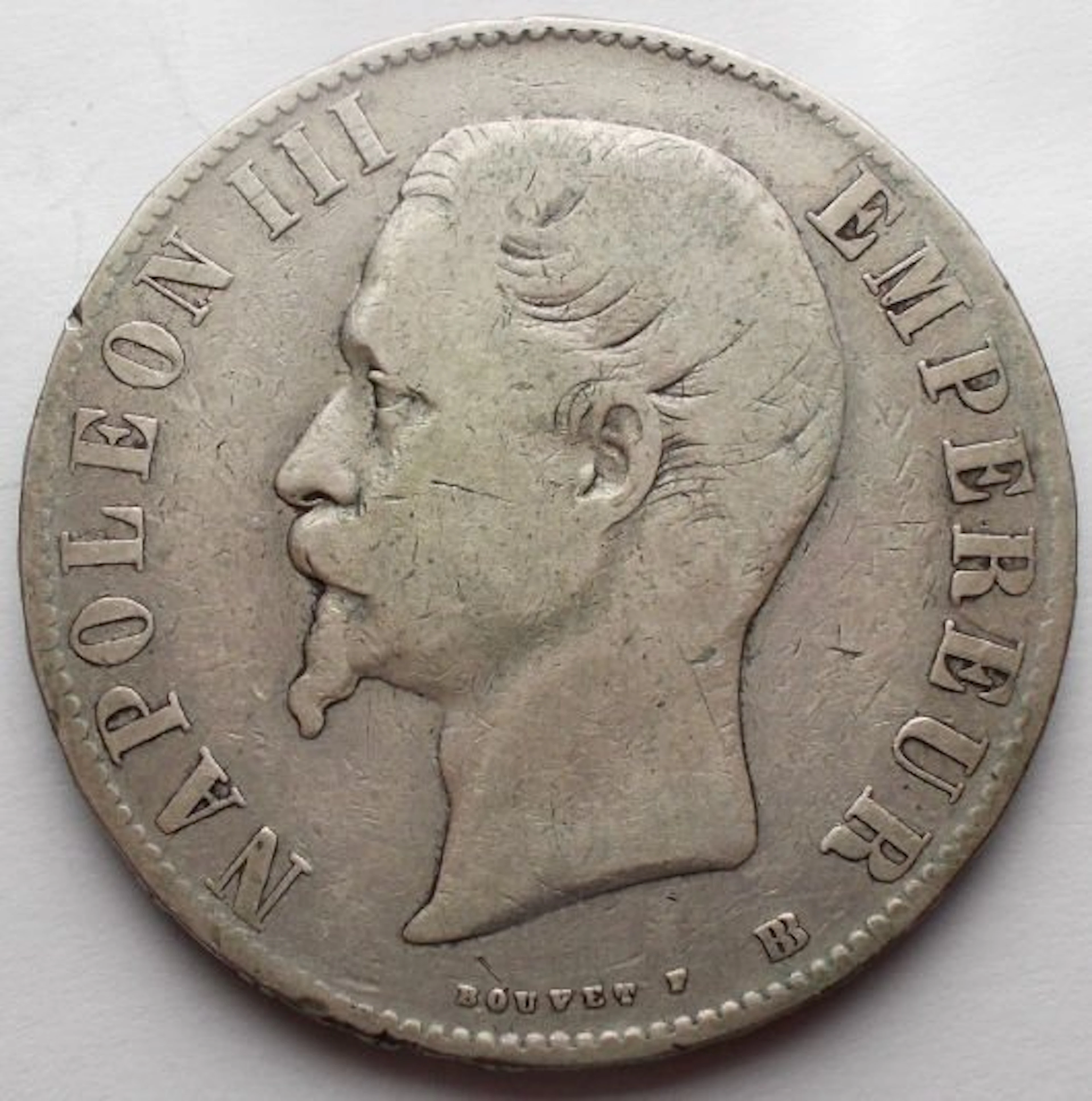 France. Napoléon III. 5 Francs 1856-BB, Strasbourg (No reserve price)