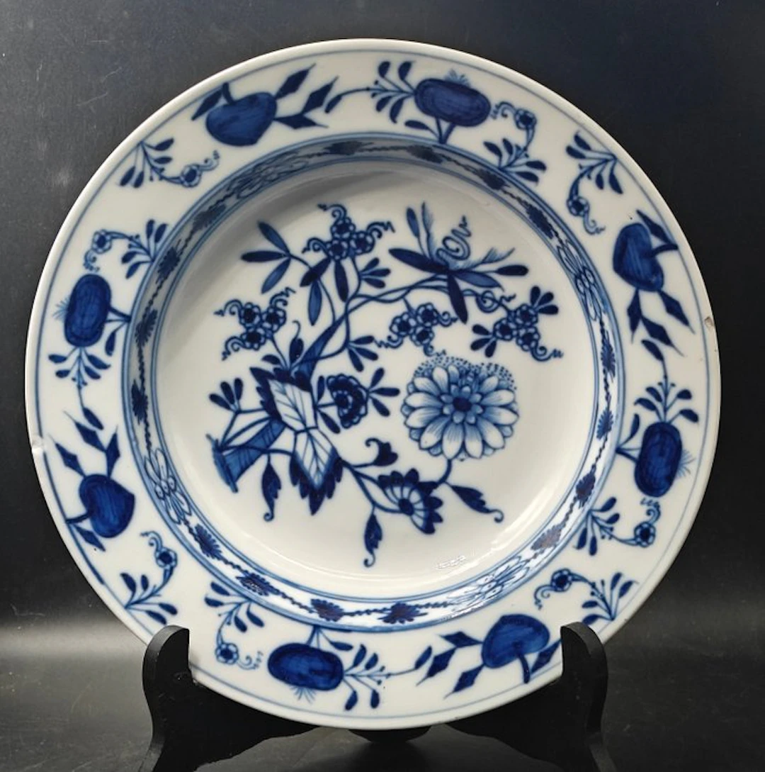 Meissen - Plate - oignon bleu - Earthenware