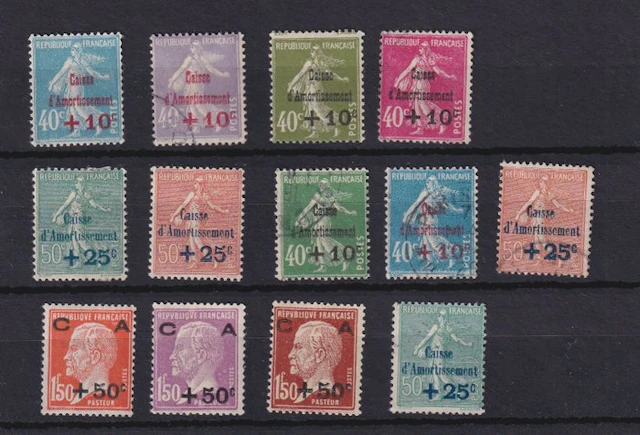 France 1927/1931 - superbe collection des caisses d'amortissement