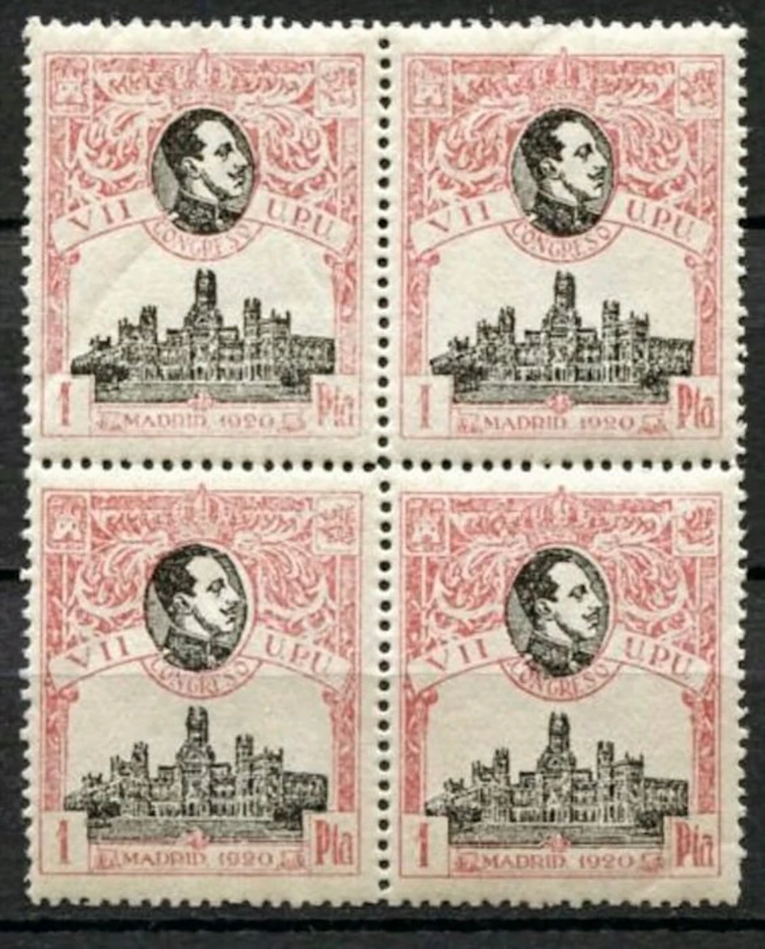 Spain 1920/1920 - Edifil block 307, MNH with certificate. - Edifil 307