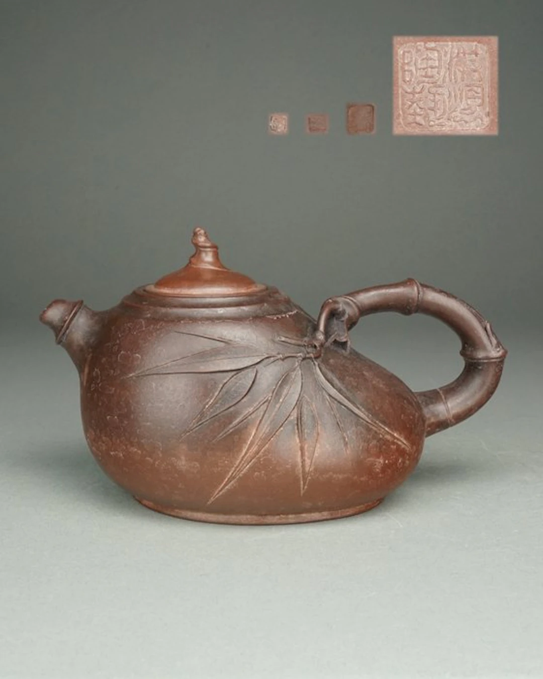 Boat Bamboo Jar Bamboo-shaped - Yixing Teapot - China - 20th century
