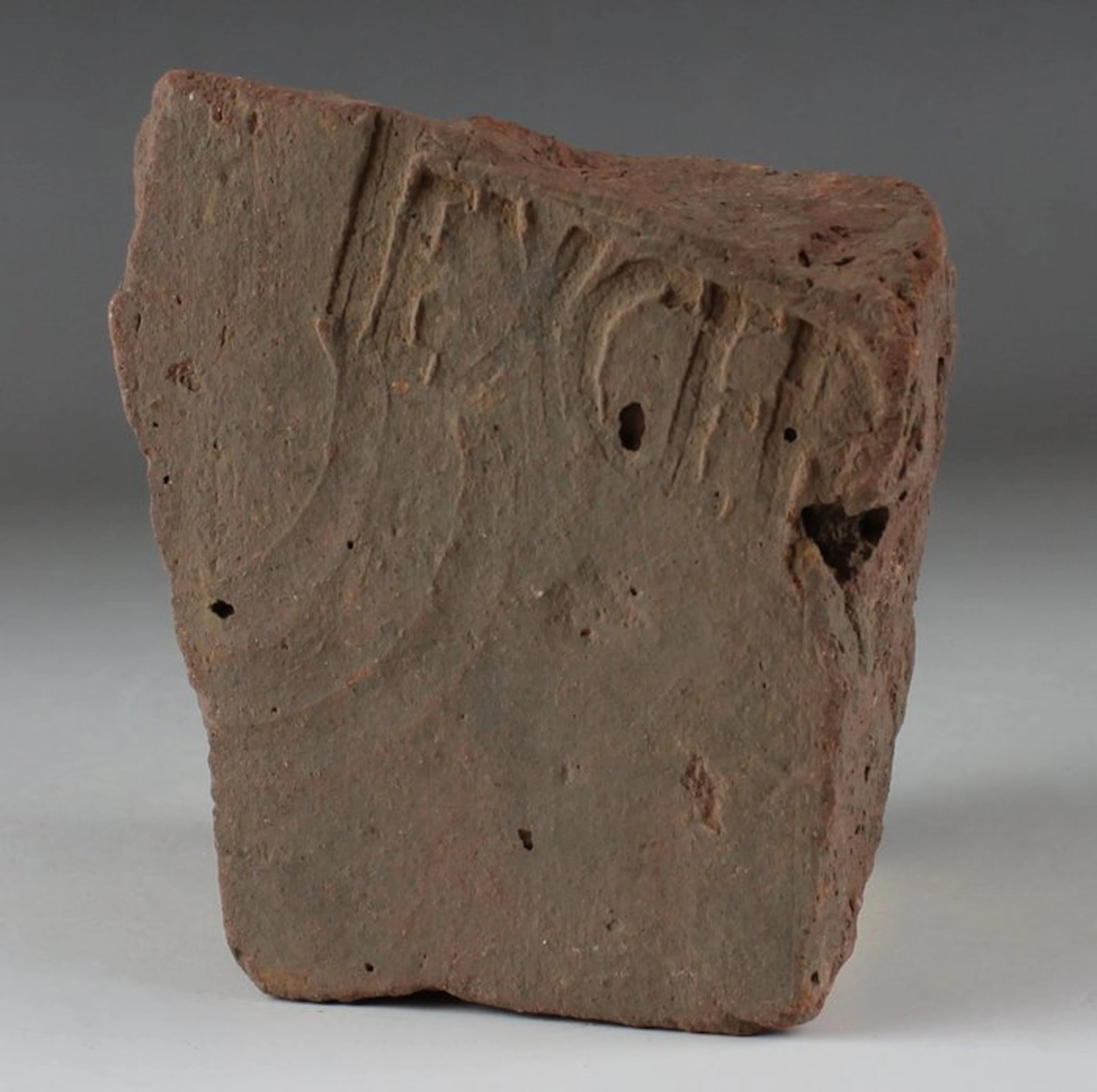 Ancient Roman Pottery Tile with inscription 'EX GER [INF]'