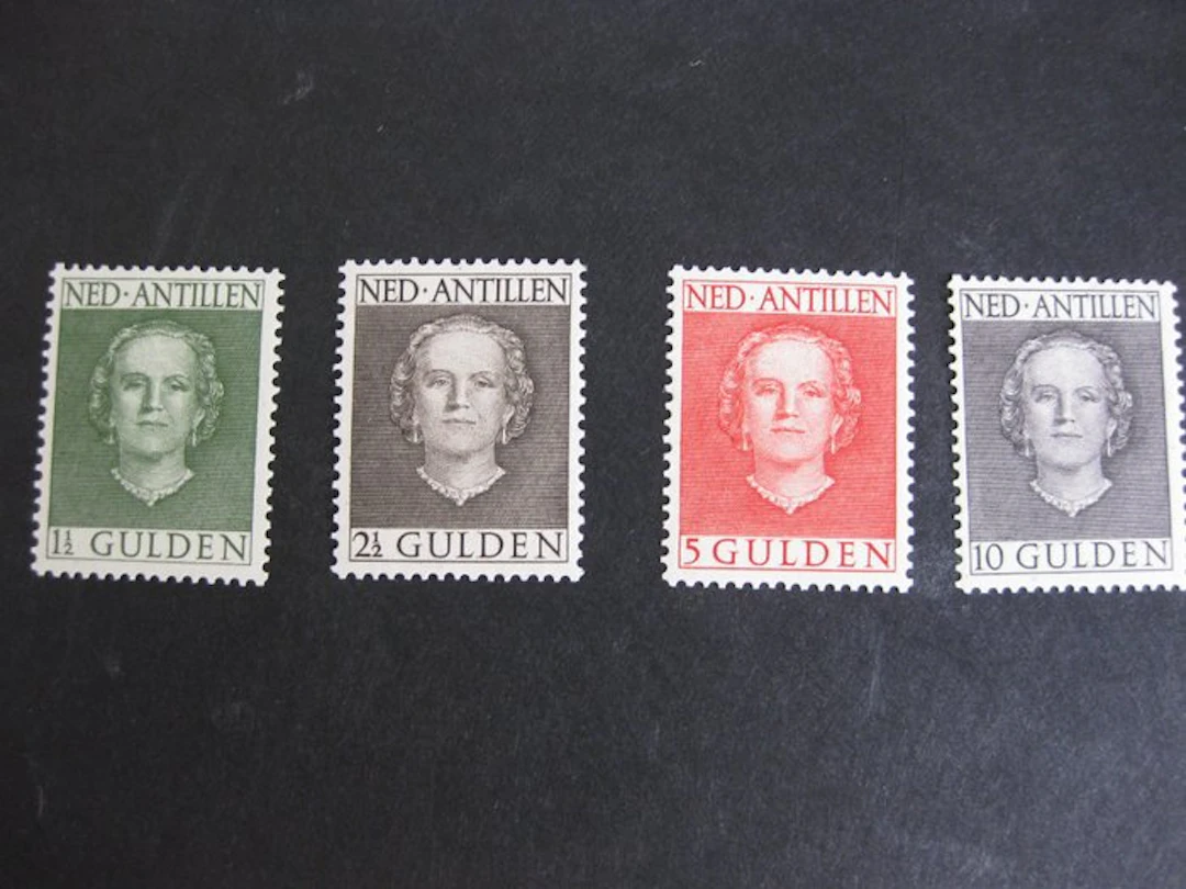 Netherlands Antilles 1950 - Queen Juliana NVPH 230 through 233 Mint