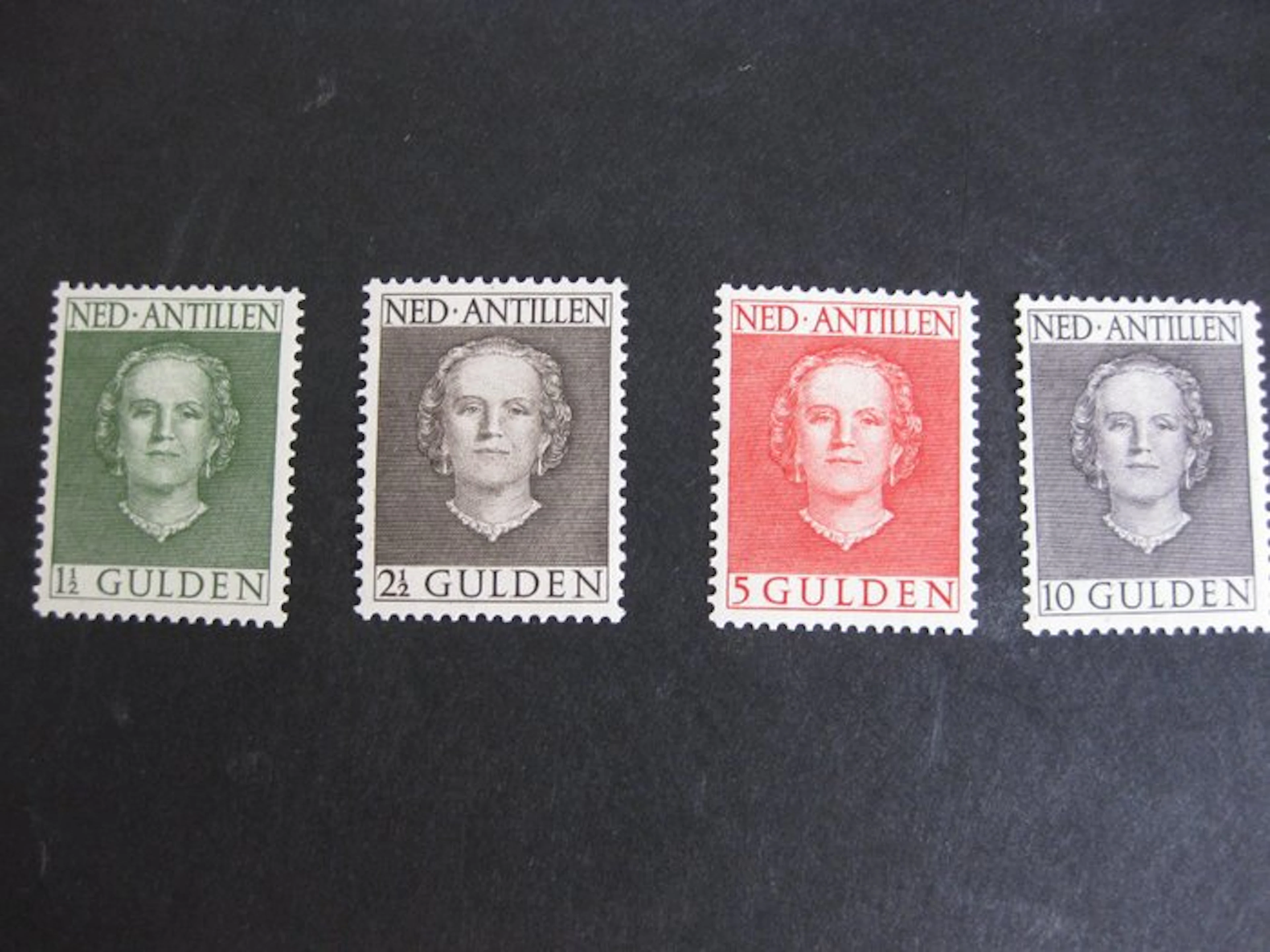 Netherlands Antilles 1950 - Queen Juliana NVPH 230 through 233 Mint