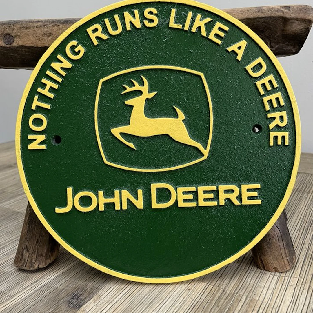 Wall sign - John Deere - Sign - Cast iron