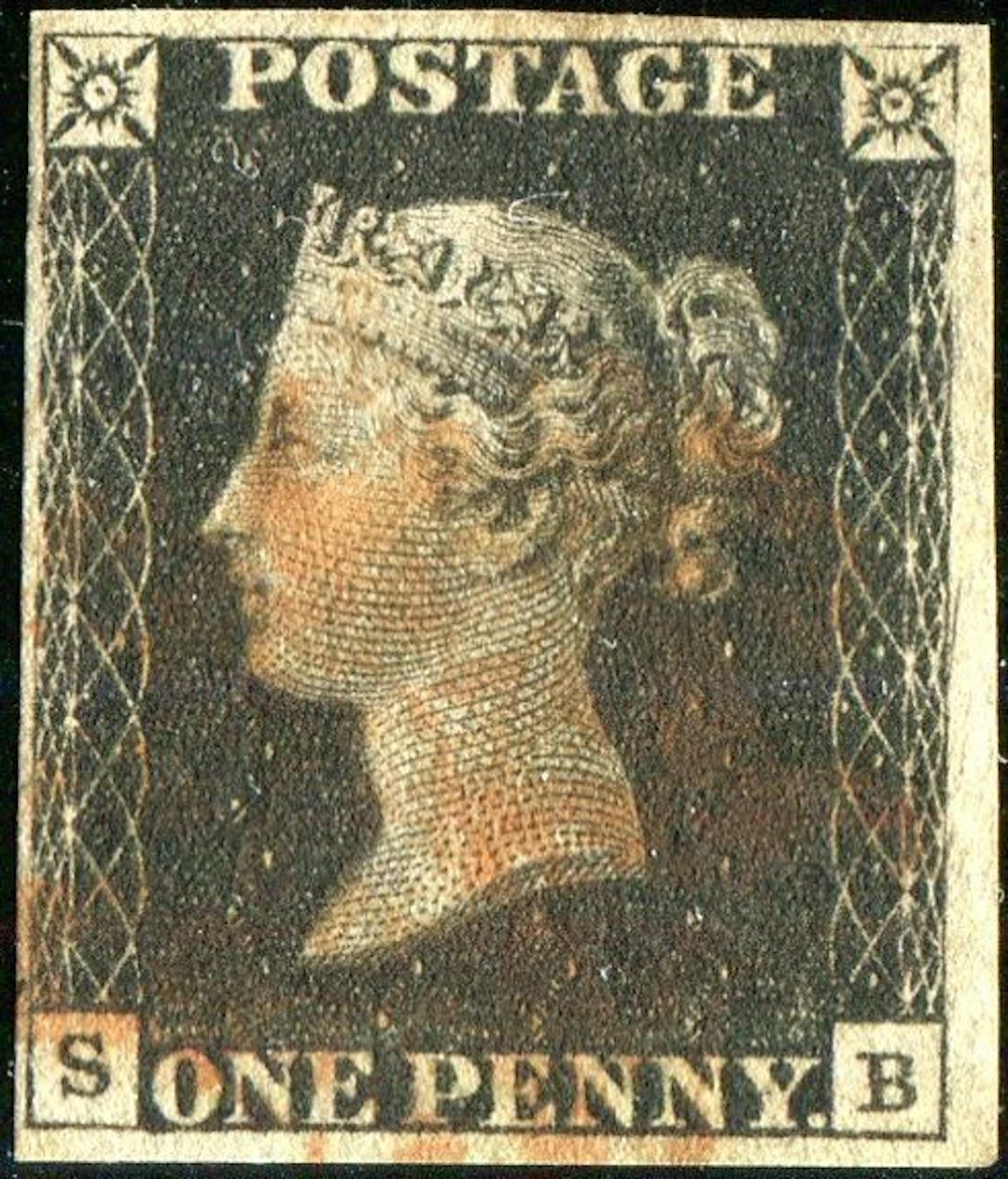 Great Britain 1840 - Queen Victoria, First Issue, Penny Black - SG 2
