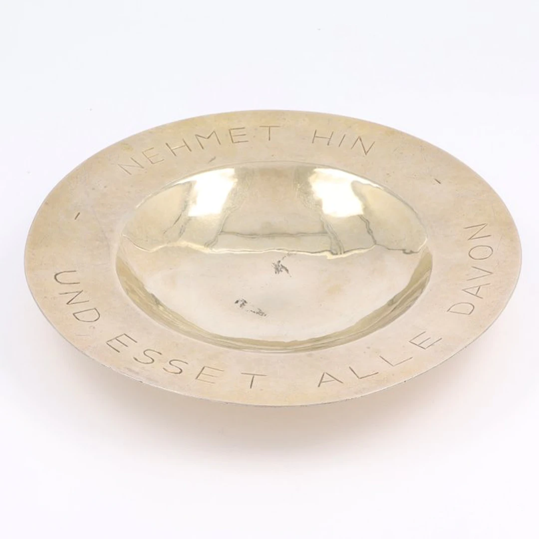 Duitsland ca. 1930 - Hostieschaal - Platter - .835 silver