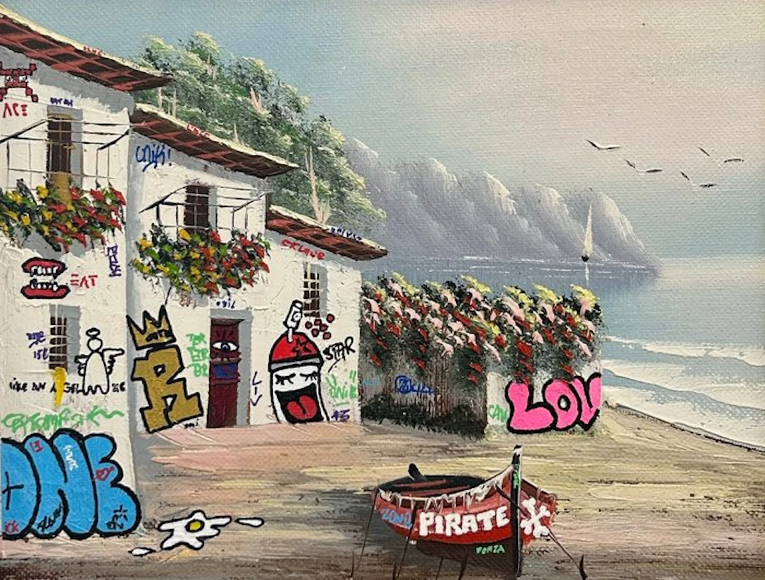 eR.B. - Street Art " Lov' Beach "