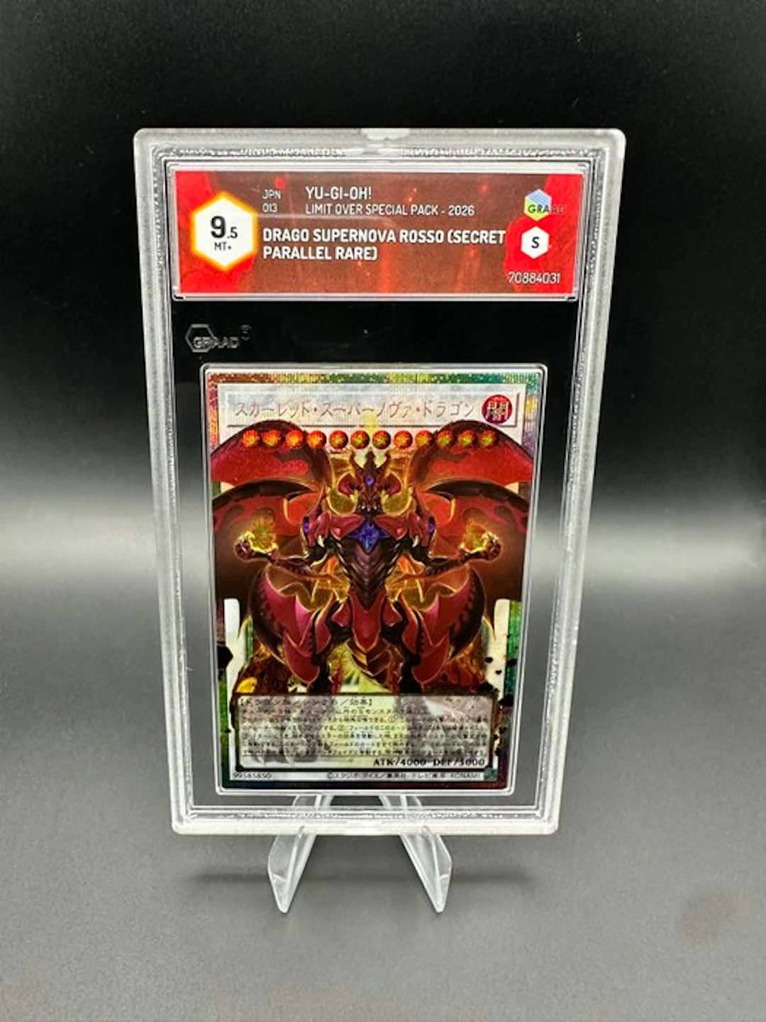 Yu-Gi-Oh! - 1 Graded card - Drago Supernova Rosso 013 Parallel card