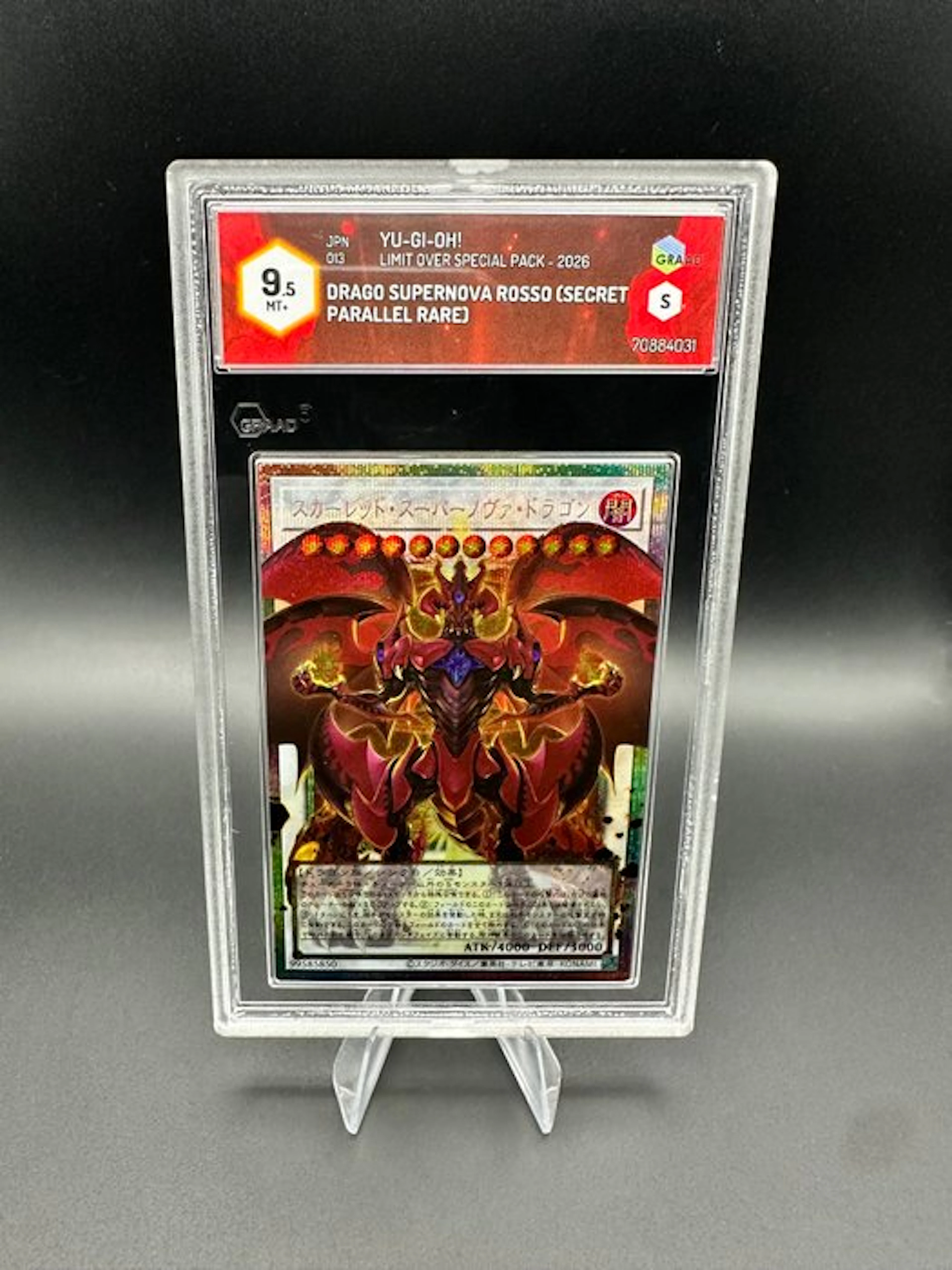 Yu-Gi-Oh! - 1 Graded card - Drago Supernova Rosso 013 Parallel card