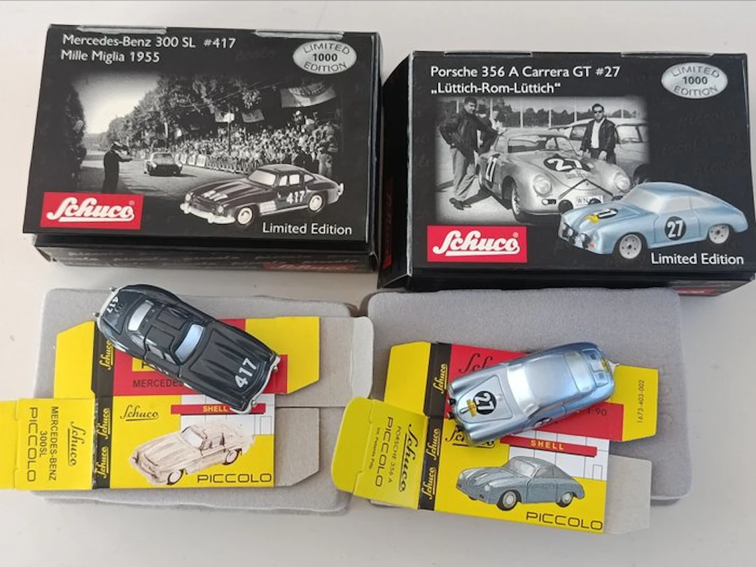 Schuco 1:90 - Model car (2) - Mercedes-Benz 300 SL /...