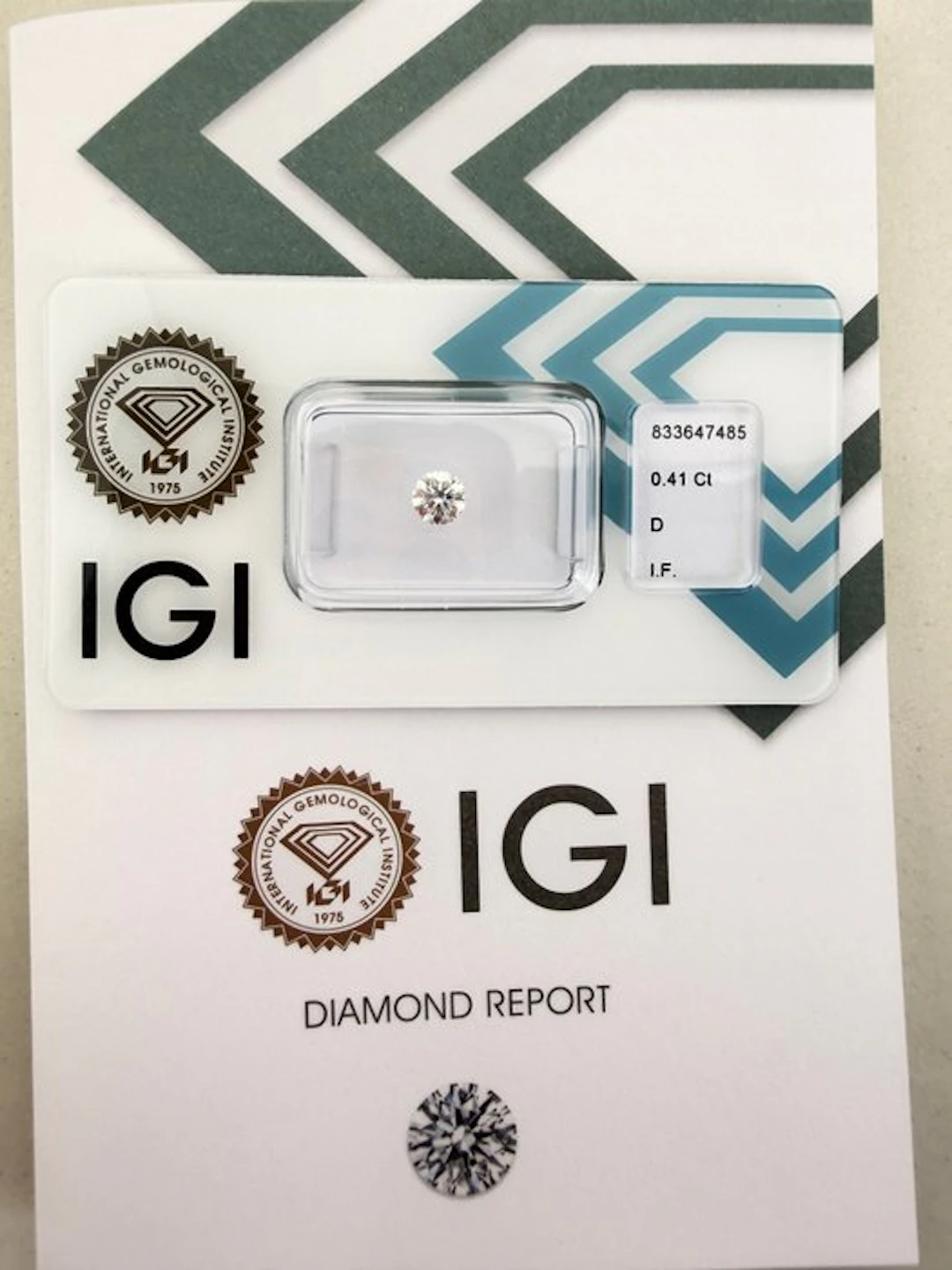 No reserve price - 1 pcs Diamond (Natural) - 0.41 ct...