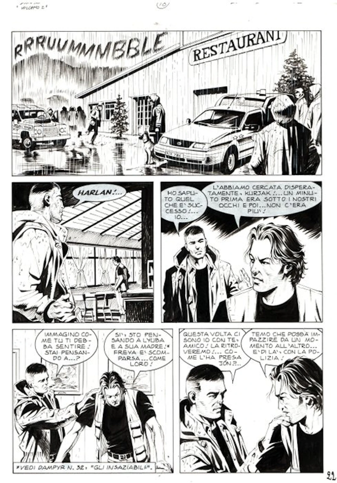 Dotti, Maurizio - 1 Original page - Dampyr #34 - "La caverna dei Troll" - 2003