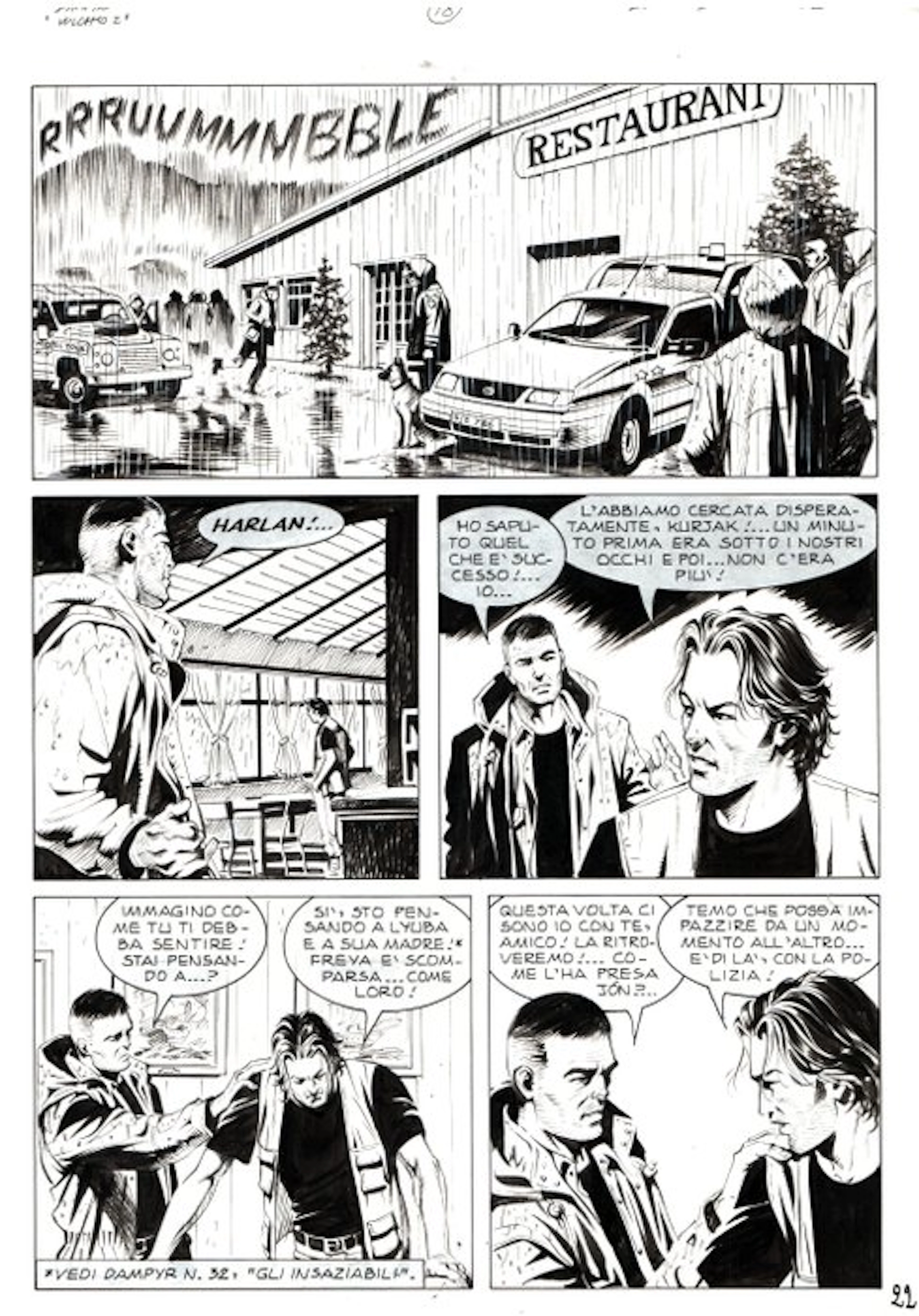 Dotti, Maurizio - 1 Original page - Dampyr #34 - "La caverna dei Troll" - 2003