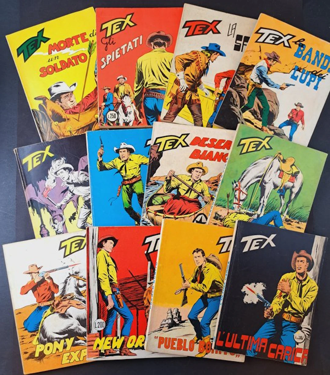 Tex: Pueblo Bonito con Locandina e Altri - 12 Comic...