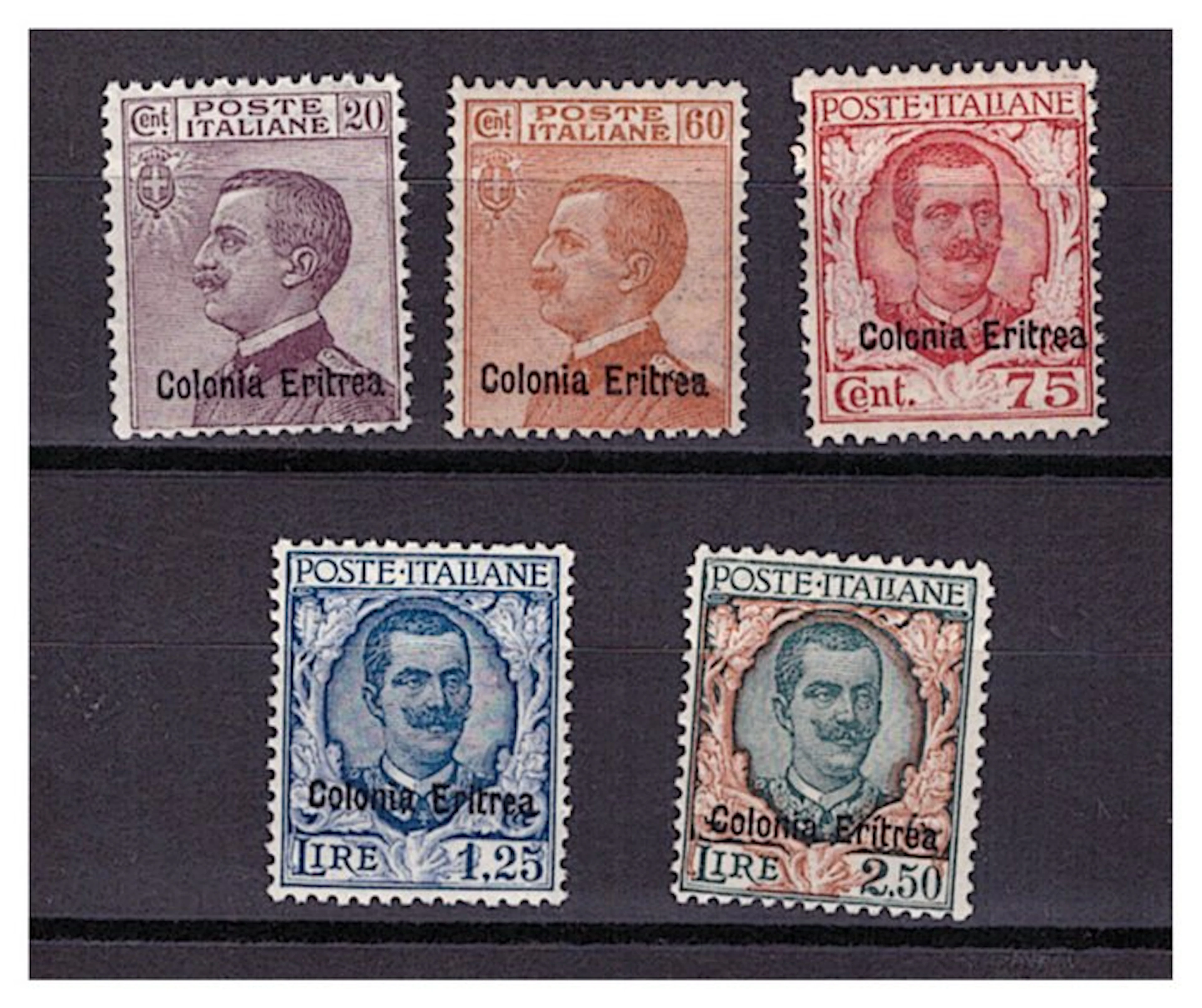 Italian Eritrea 1928 - Complete series - Sassone S28