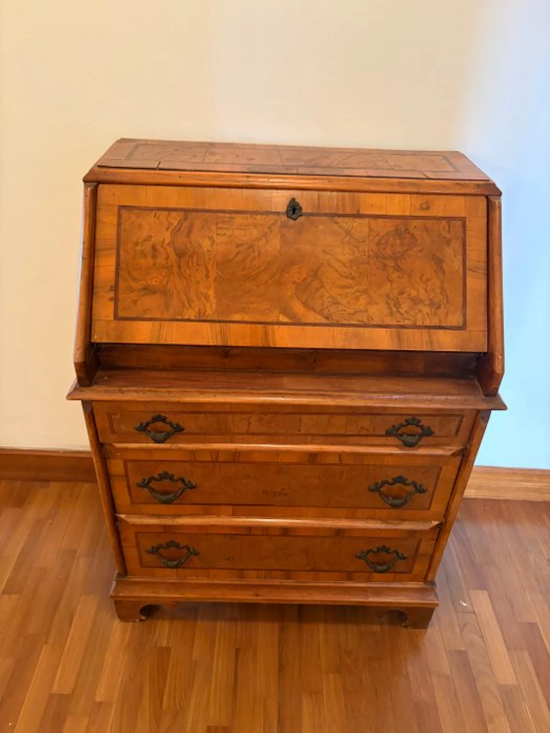 Bureau cabinet - Solid walnut wood