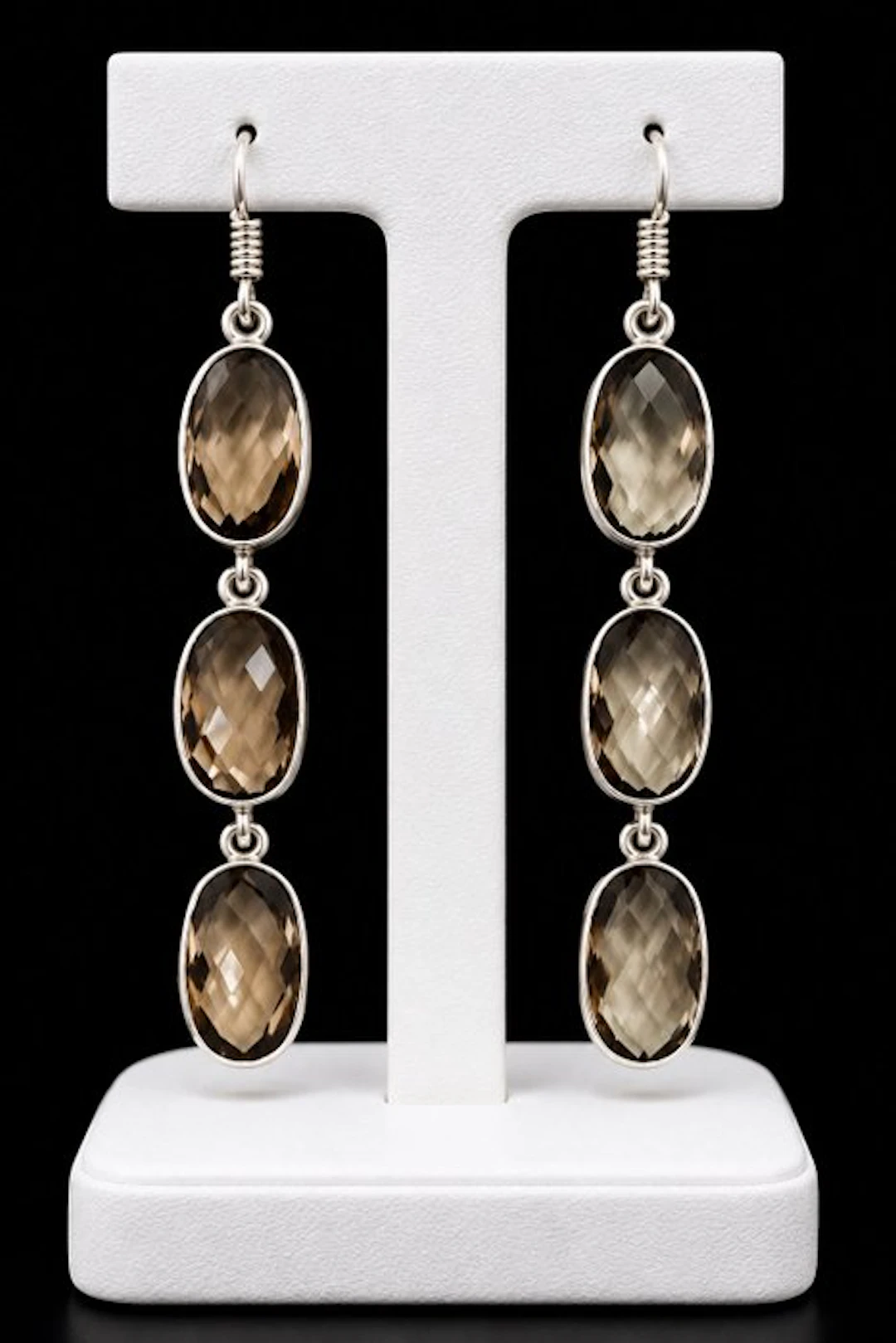 Exquisite Smoky Quartz Earrings