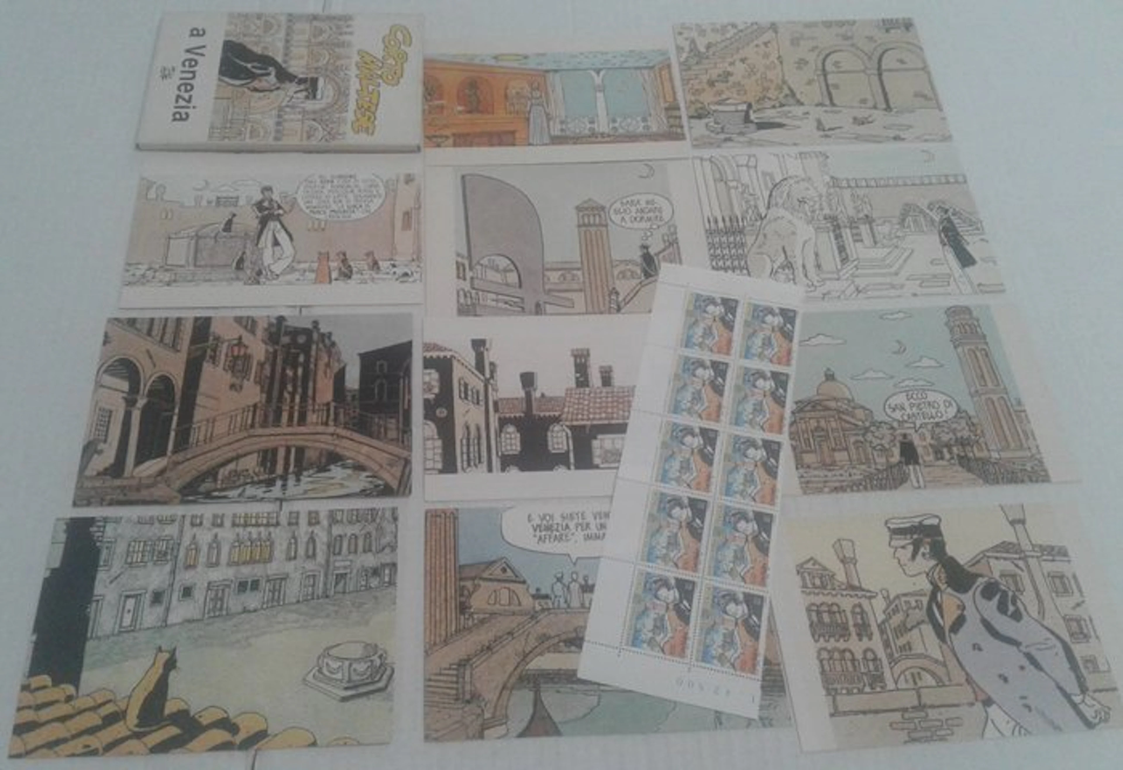 Corto Maltese Hugo Pratt set completo 11x cartoline con...