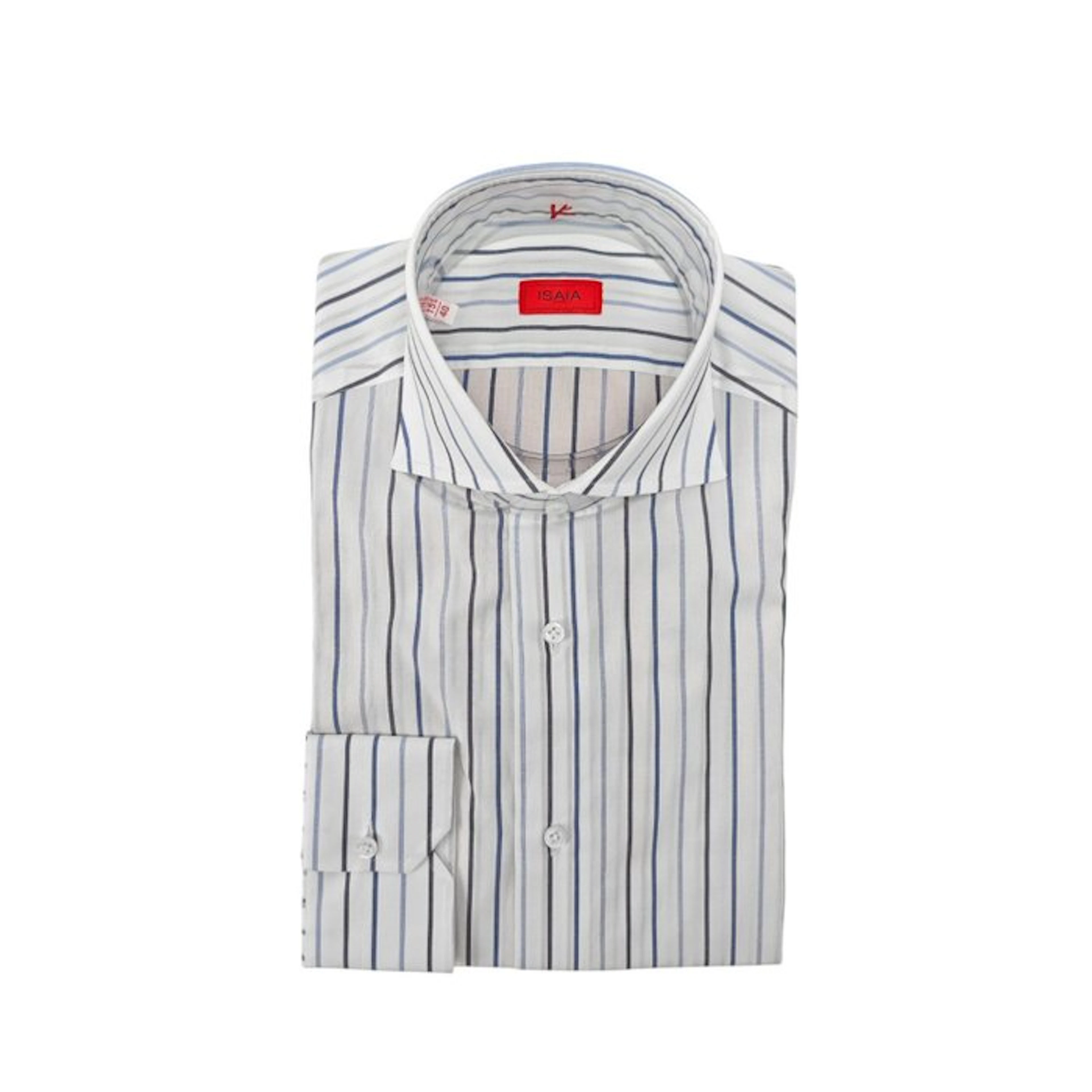 ISAIA NAPOLI - 15.75 - 40 - "Mix" Dress Shirt White...