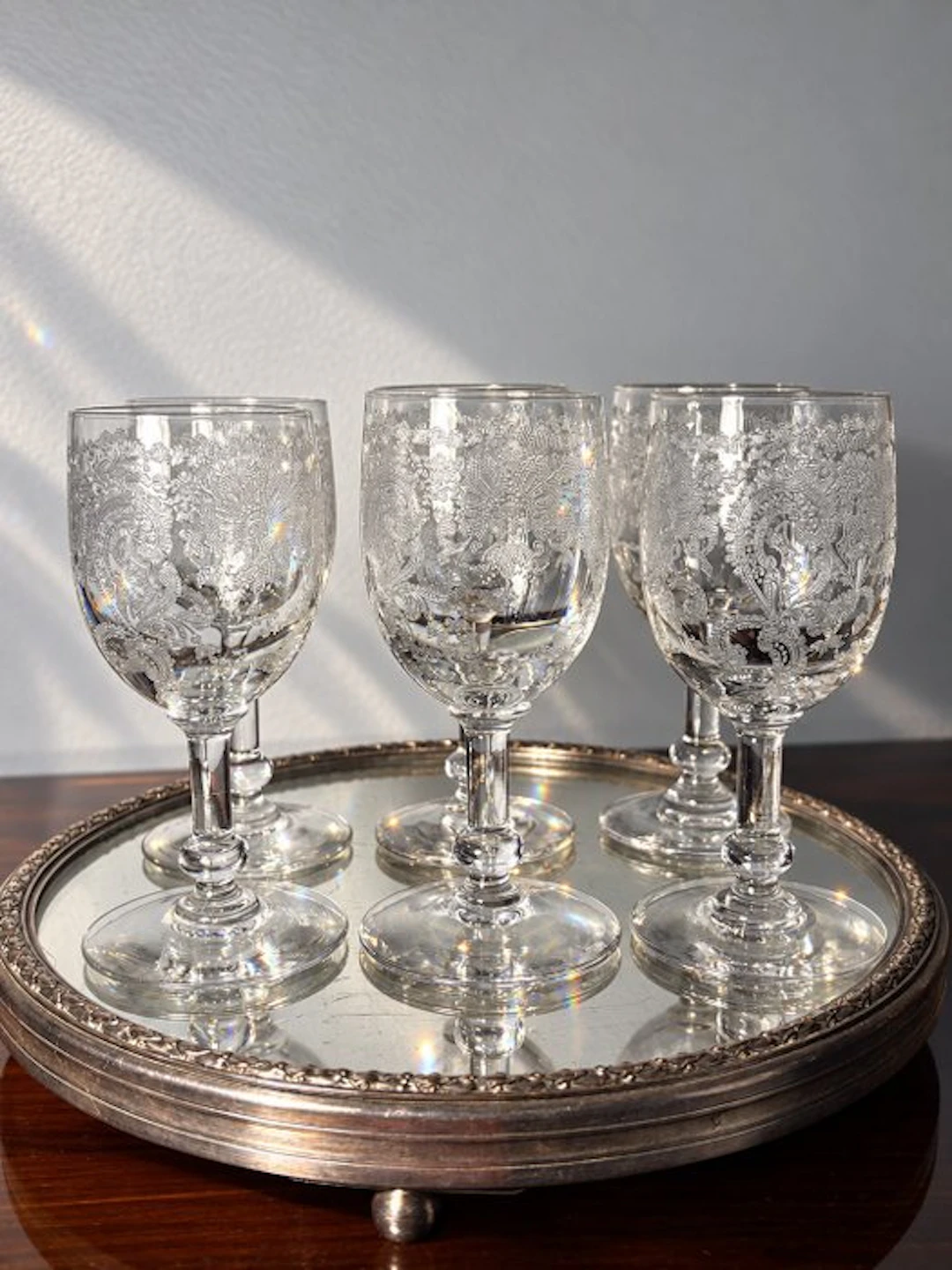 french production - Drinking set for 6 (6) - Crystal