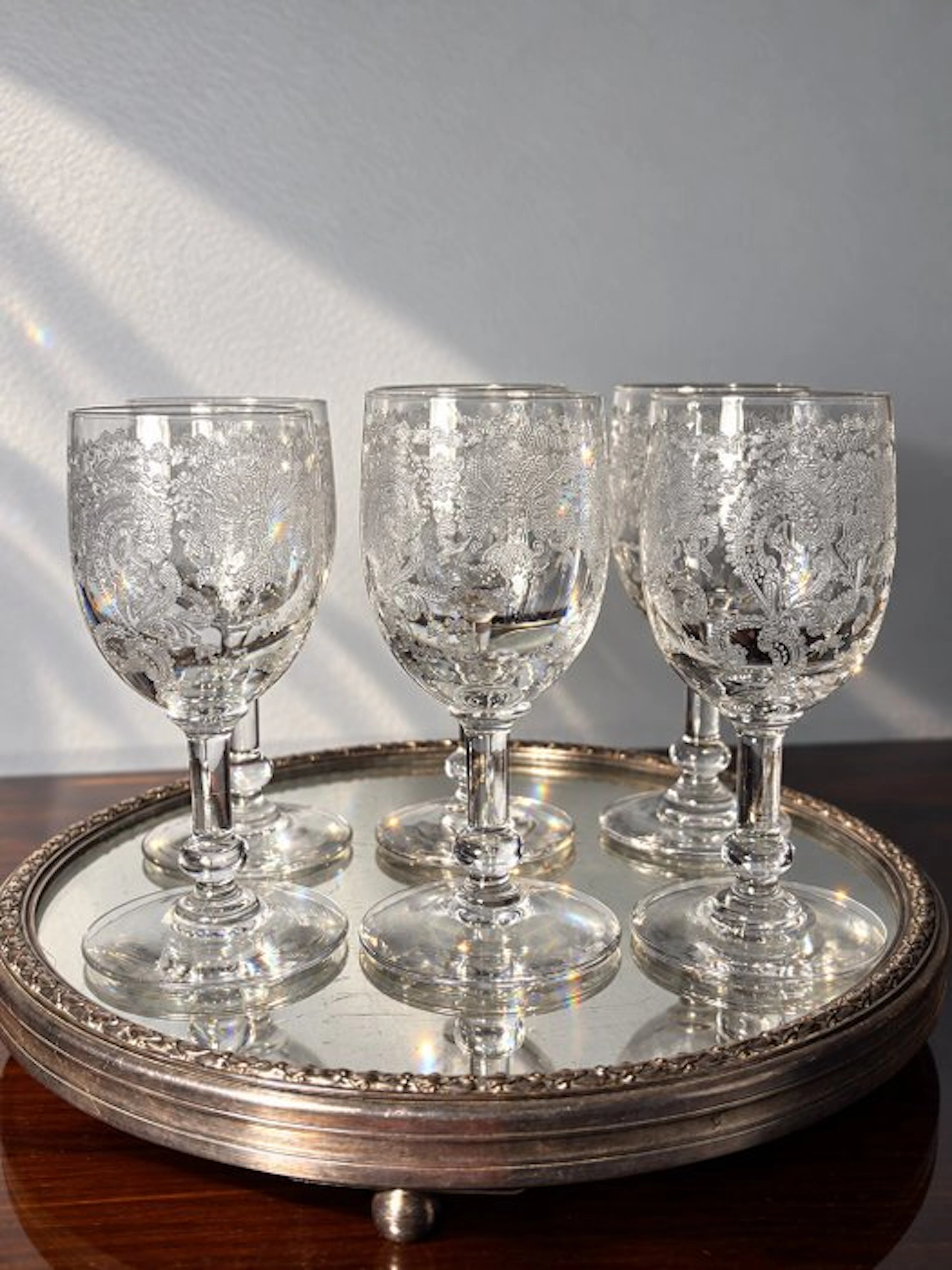 french production - Drinking set for 6 (6) - Crystal