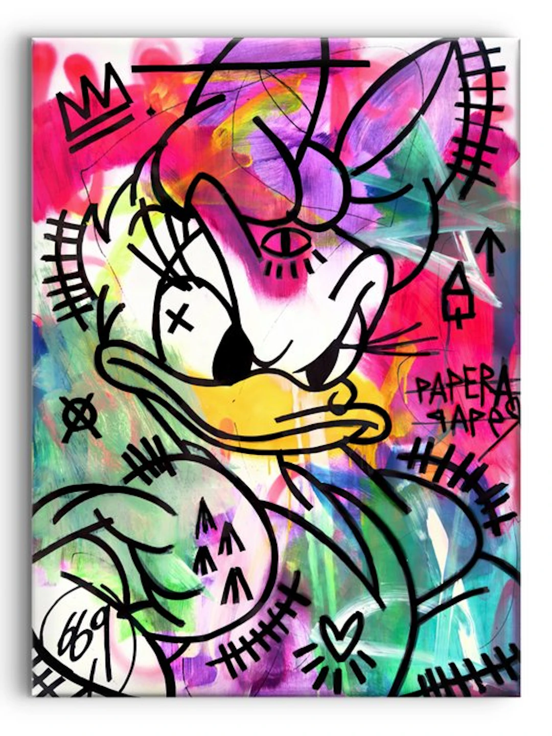 LACRISS (1990) - LOVE PINK ACID DAISY DUCK - TOP ORIGINAL...