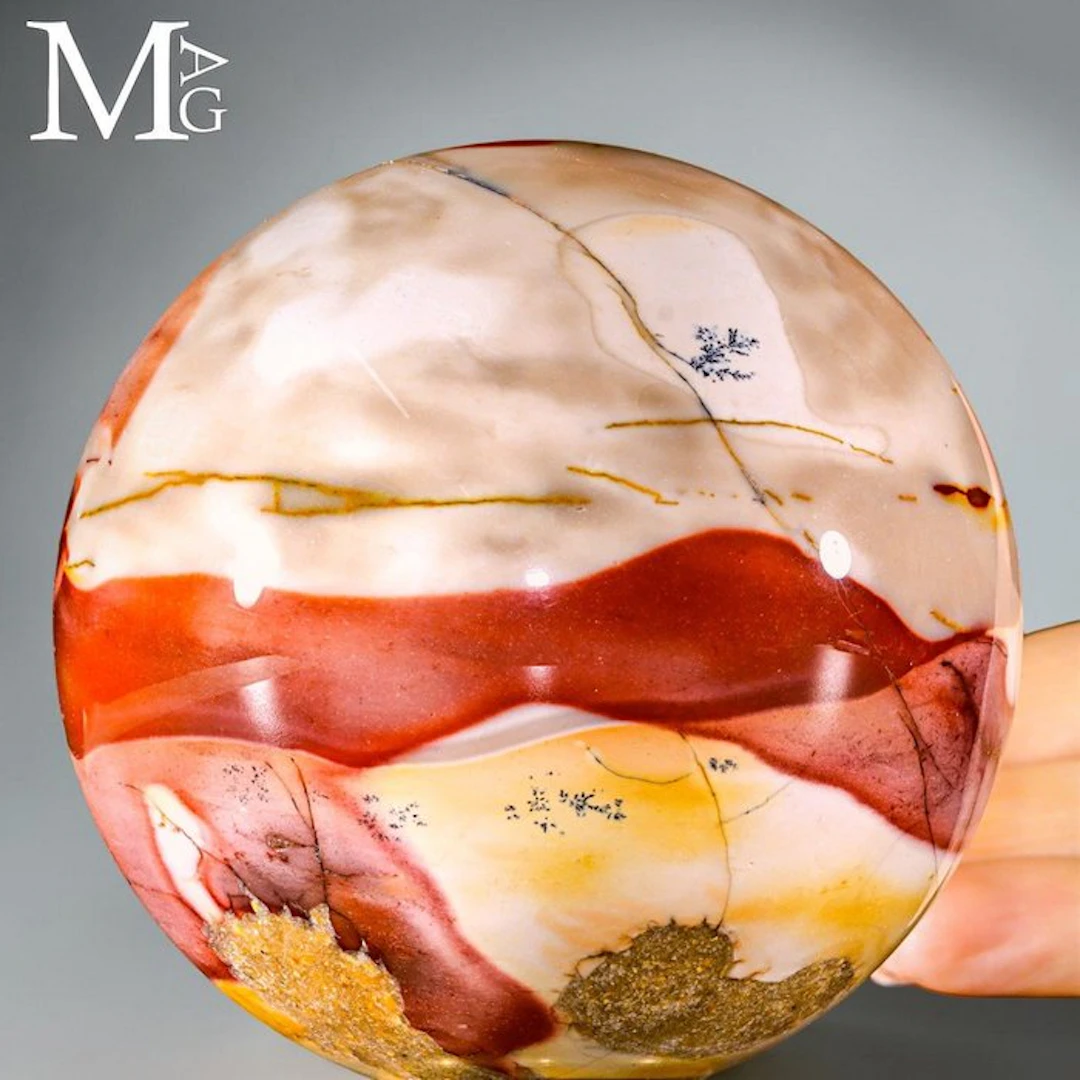 Mookaite jasper - a vibrant palette of earthy reds