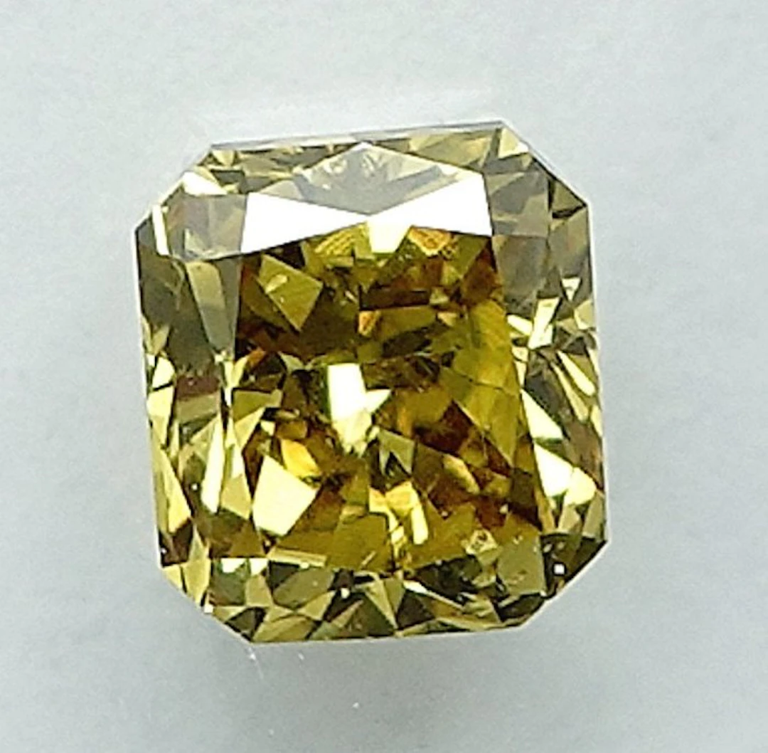 1 pcs Diamond (Natural coloured) - 0.52 ct - Radiant...