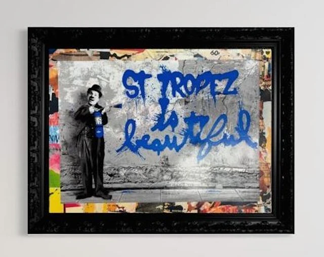 Mr Brainwash (1966) - St. Tropez Is Beautiful - Blue · Unq 1/1