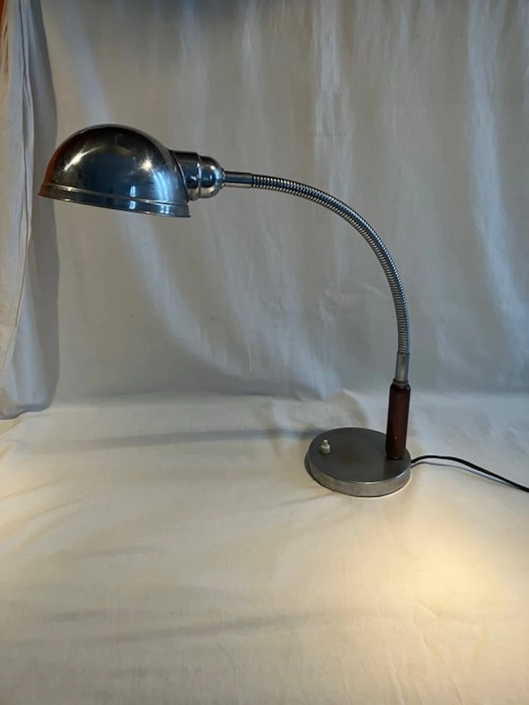 Table lamp - Metal, Wood, Brass