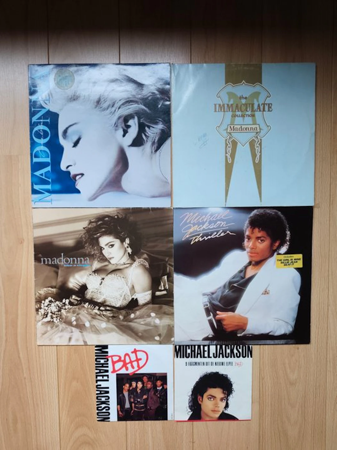 Madonna, Michael Jackson - 5 x albums + 2 x 7" singles...