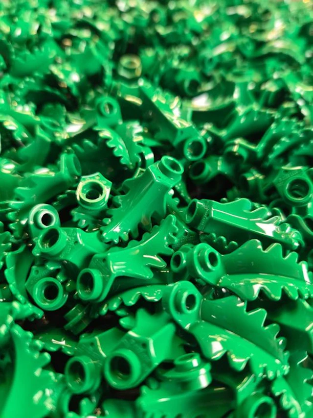 LEGO Pieces - New Plant Plate Round 1 x 1 with Curved Upright Leaf Green 600pcs