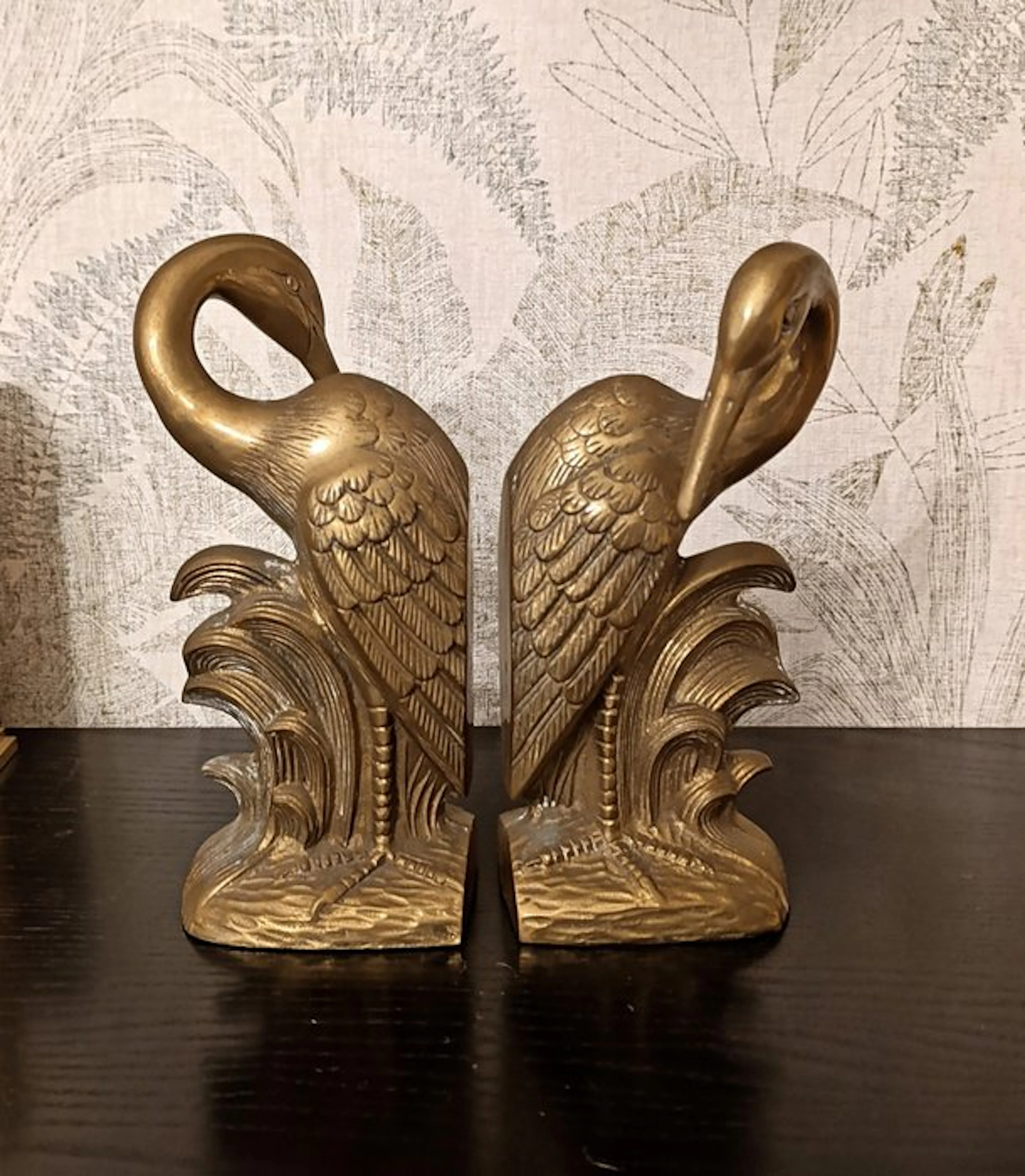 stile Hollywood Regency, 25 cm - Bookends (2) - Brass