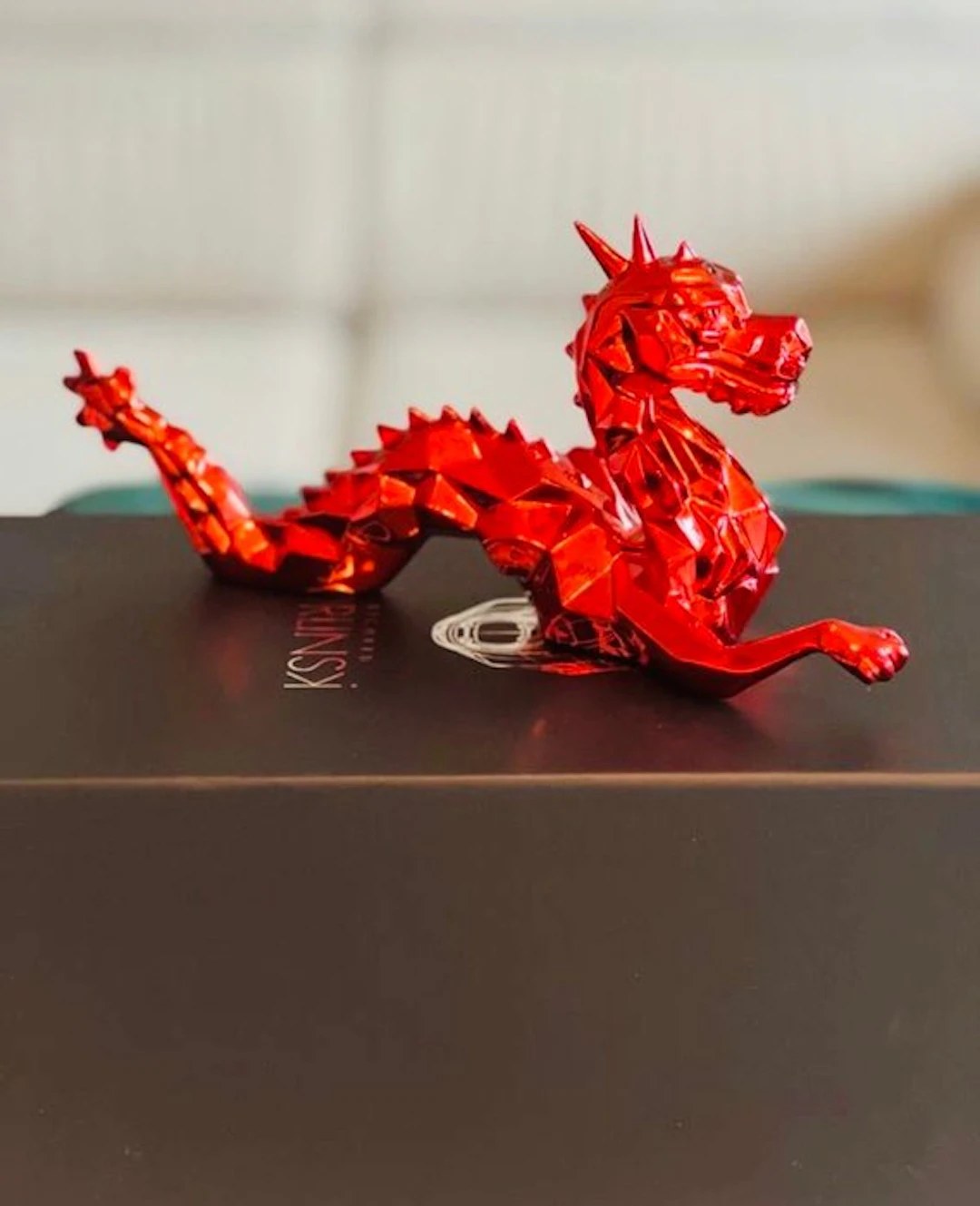 Richard Orlinski (1966) - Figurine Orlinski - Dragon Spirit Red Edition