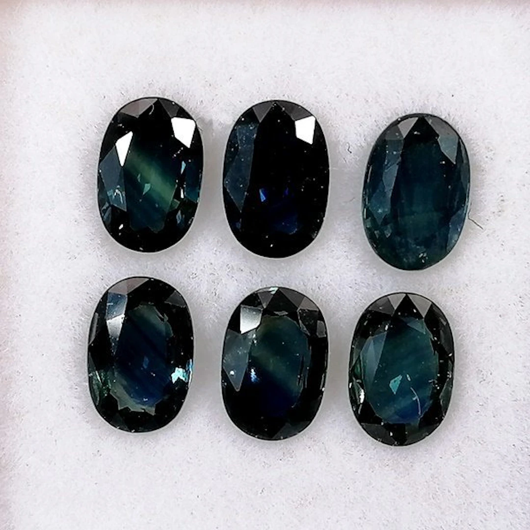 6 pcs Sapphire - 3.28 ct - Instituto Gemólogico Español (IGE)