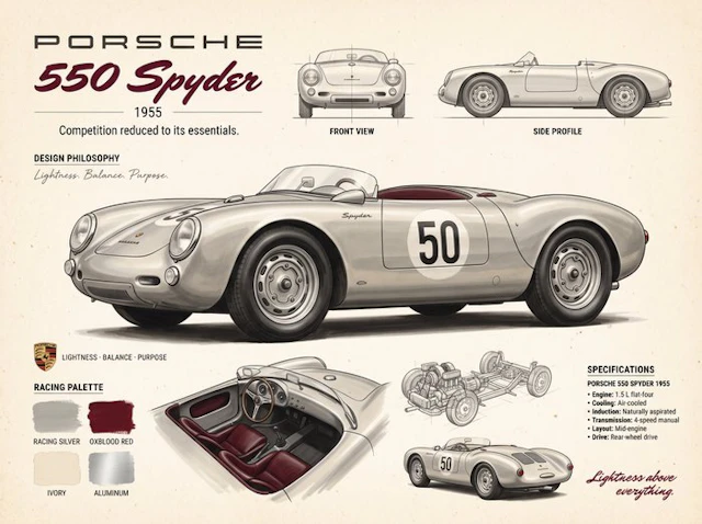 Shmidt.Art - Porsche - Porsche 550 Spyder - 1950s