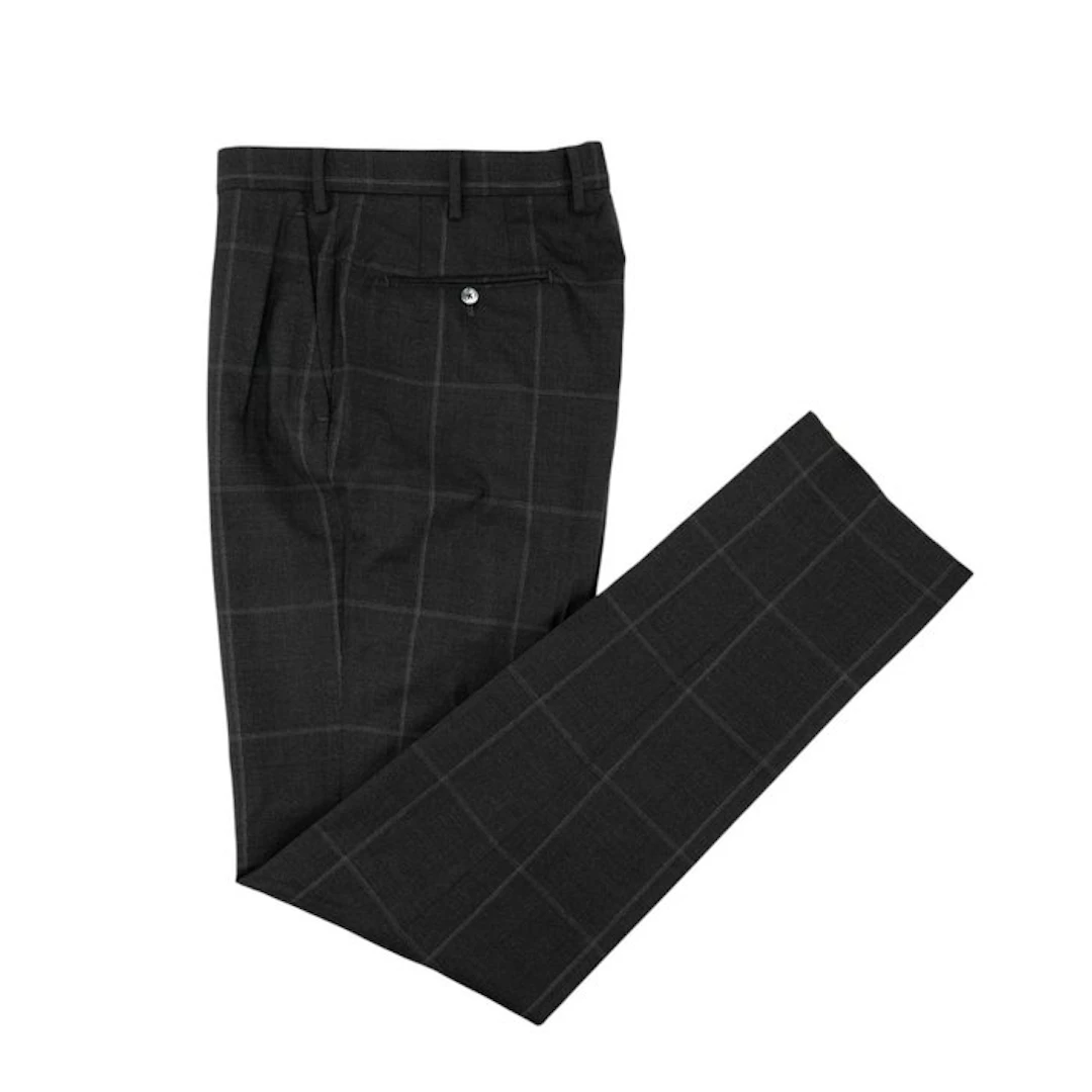 ISAIA - 50 IT - Hand-Sewn Tapered Dress Pant Fine Wool...