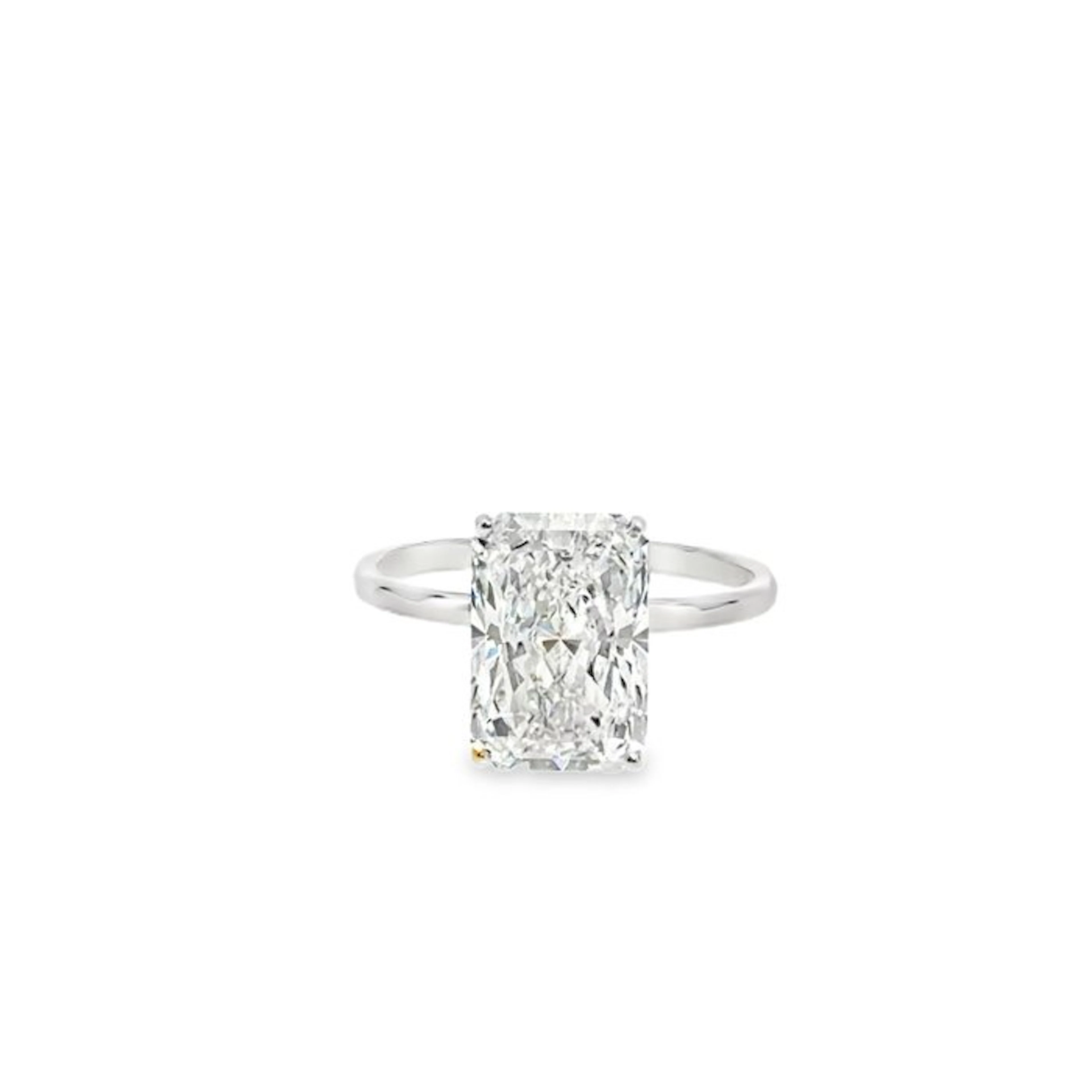 No reserve price - Ring - 14 kt. White gold - 3.10ct. tw. Diamond (Lab-grown)