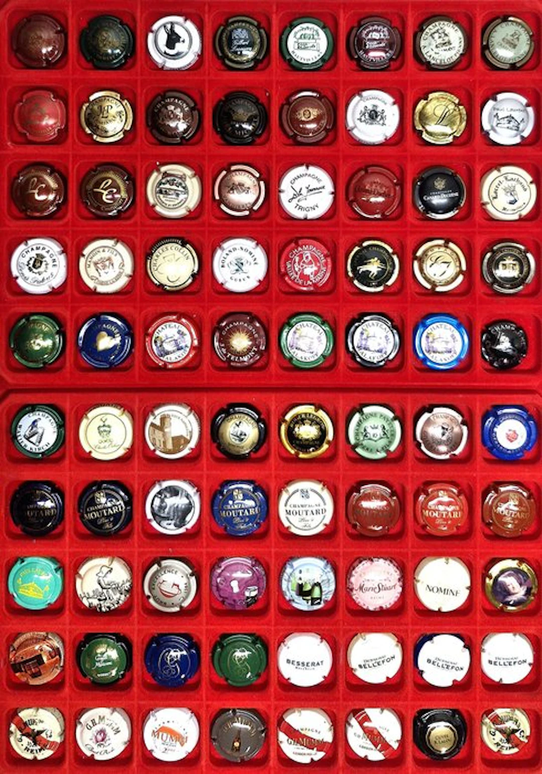 Champagne capsule collection - Large lot of Champagne capsules