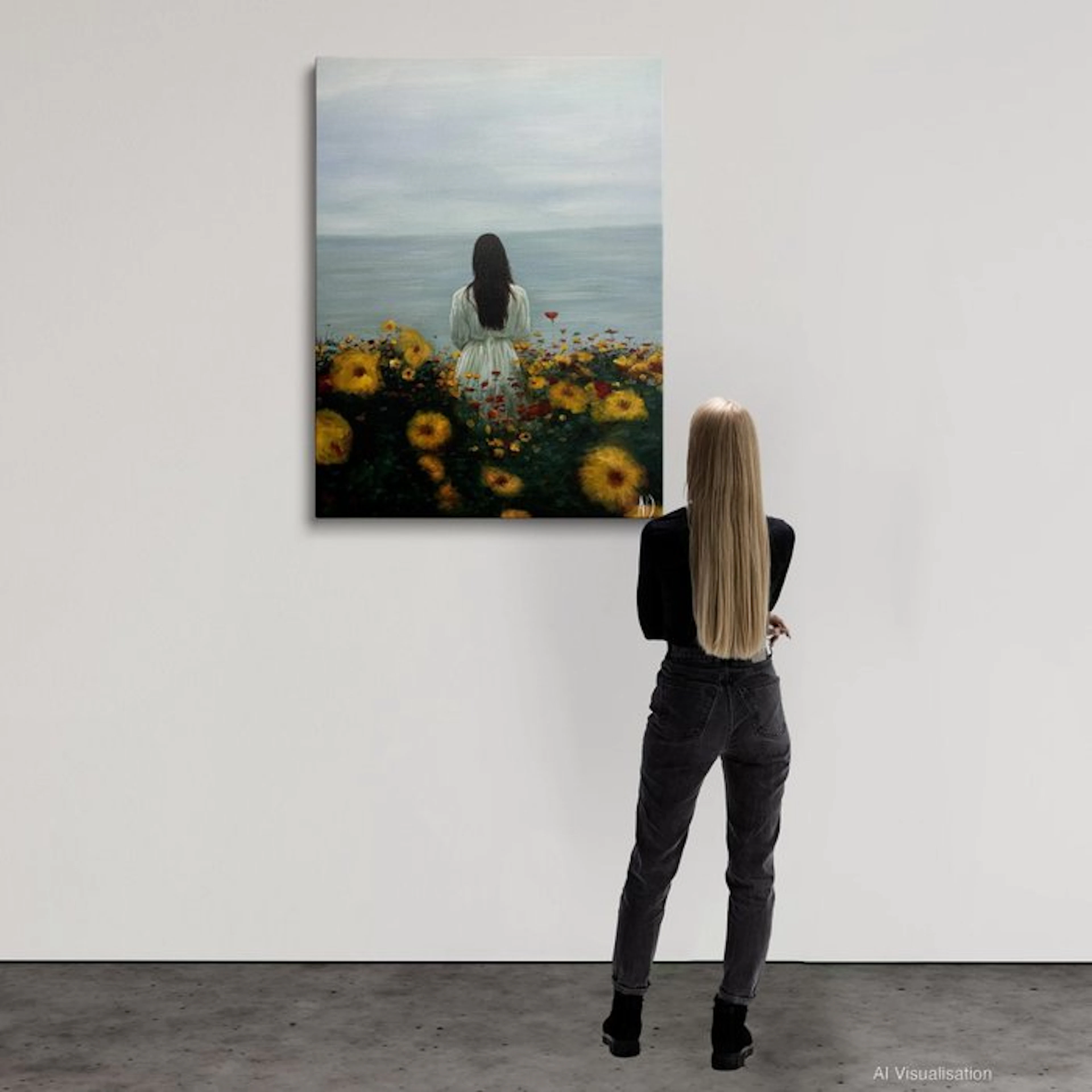 Anne Dias (1985) - (100% Hand painted) - Courageously facing my choices